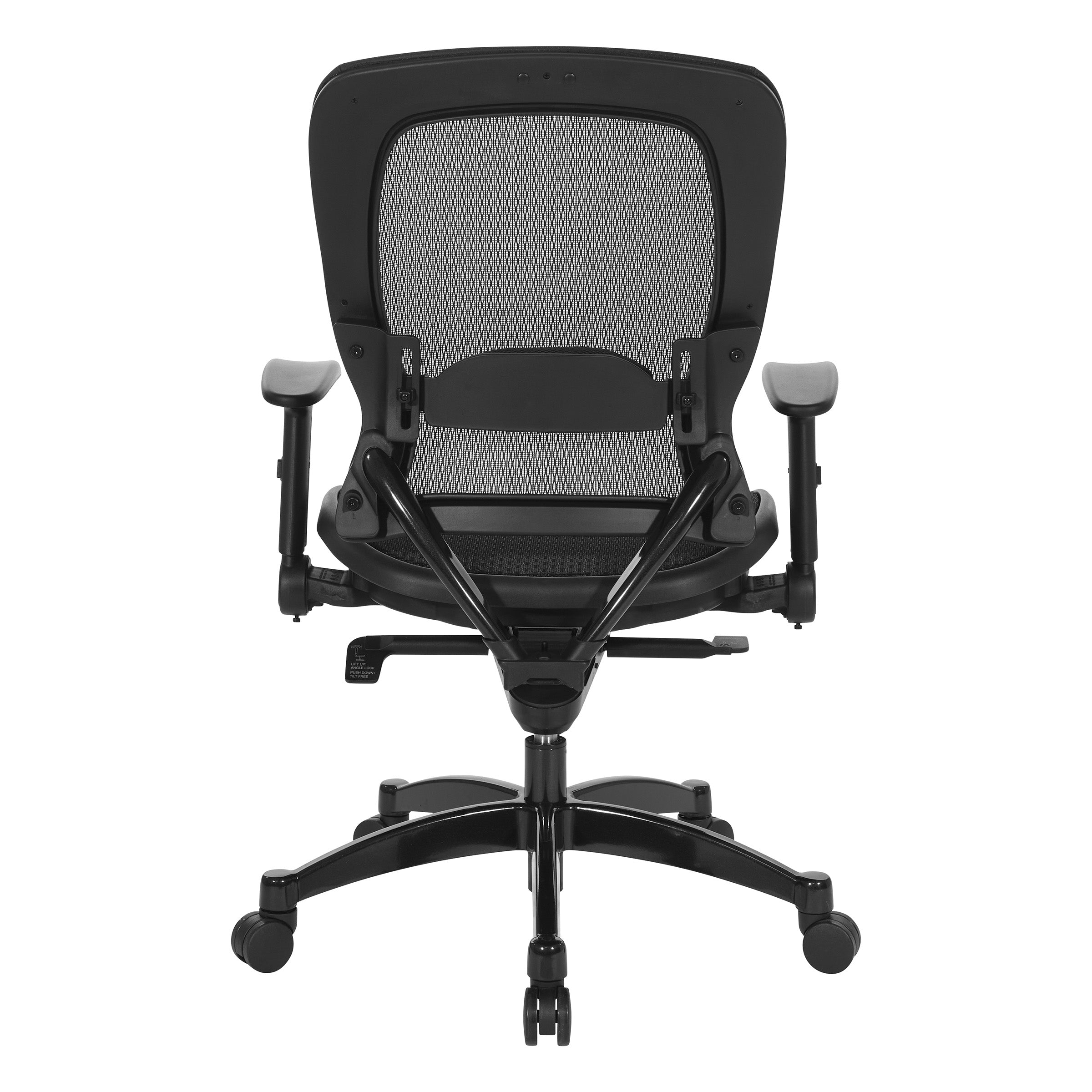 Manager's Black Breathable Mesh  - Black