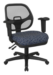 Ergonomic Task Chair with ProGrid® Back - Fine Tune Indigo