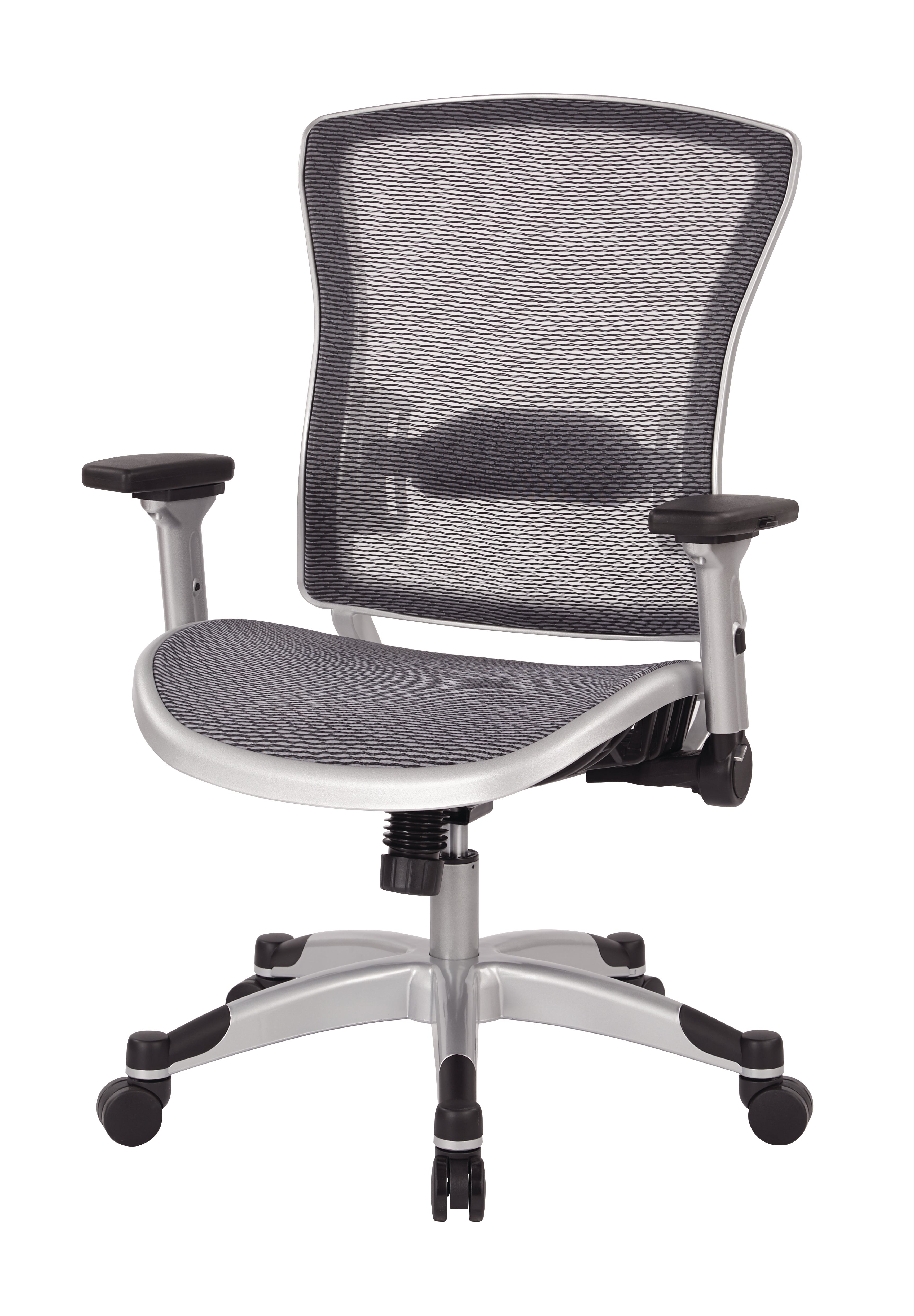 Exec Breathable Mesh Back Chair - Platinum