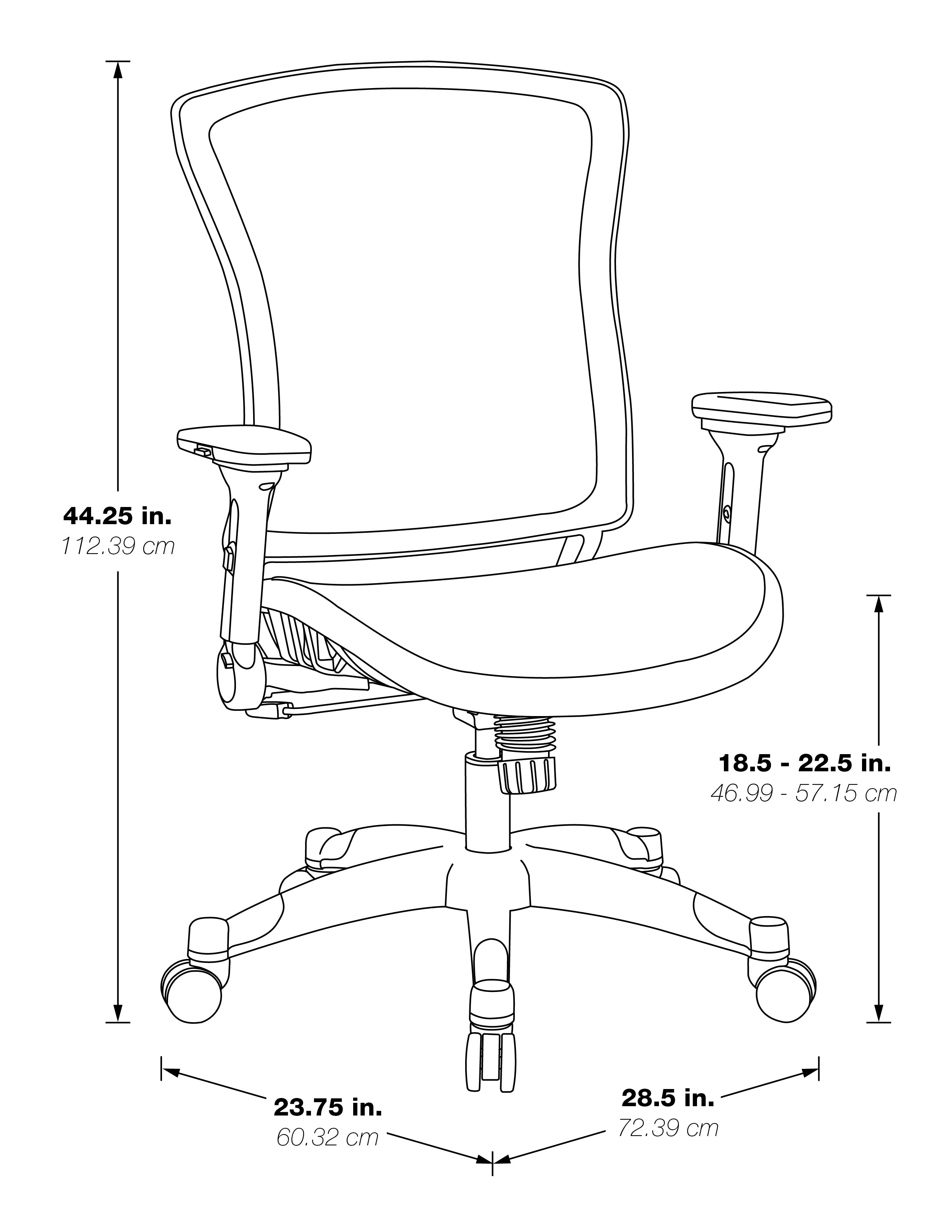 Exec Breathable Mesh Back Chair - Platinum