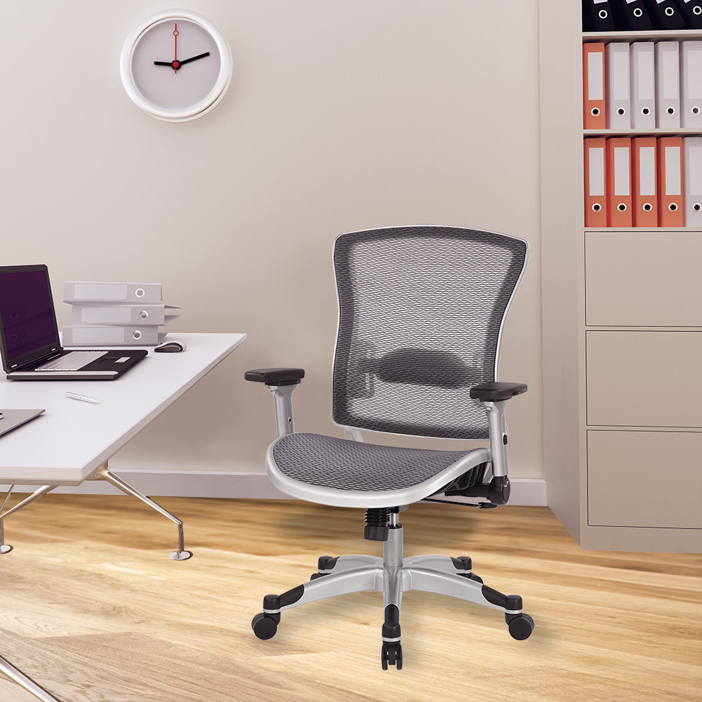 Exec Breathable Mesh Back Chair - Platinum