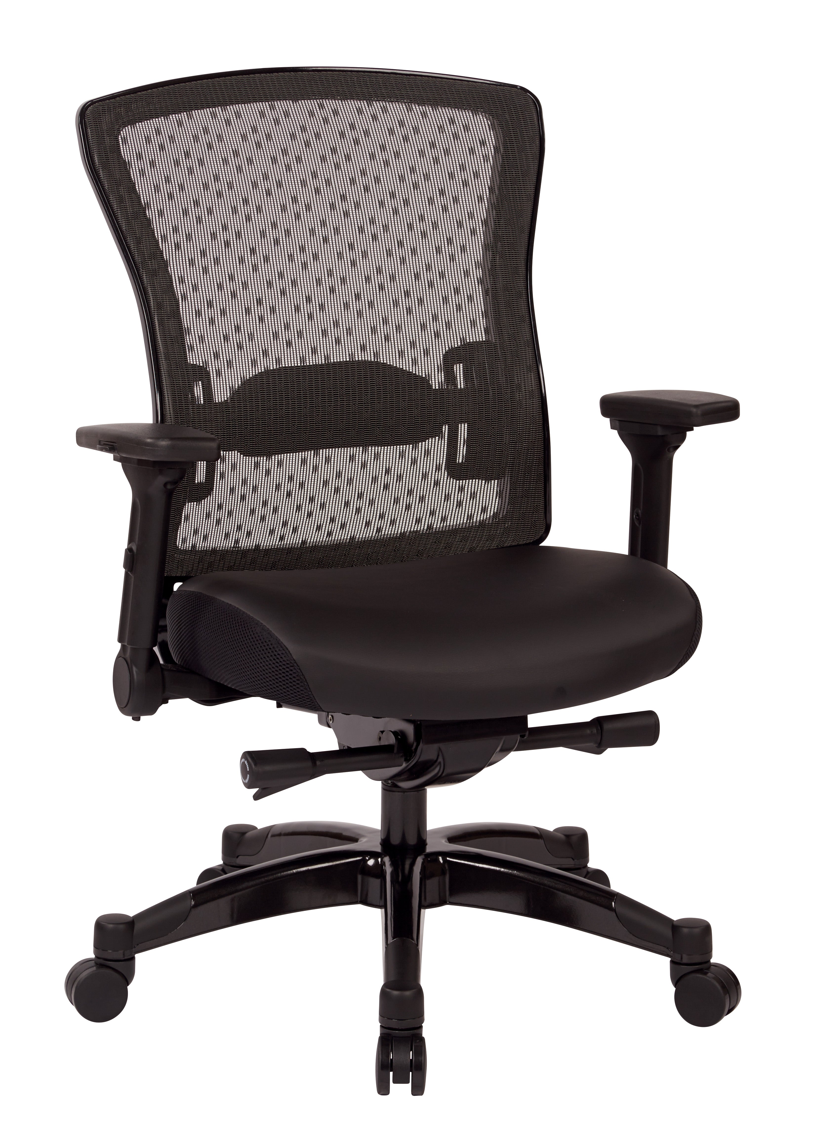 Executive Bonded Leather Seat Chair - Black