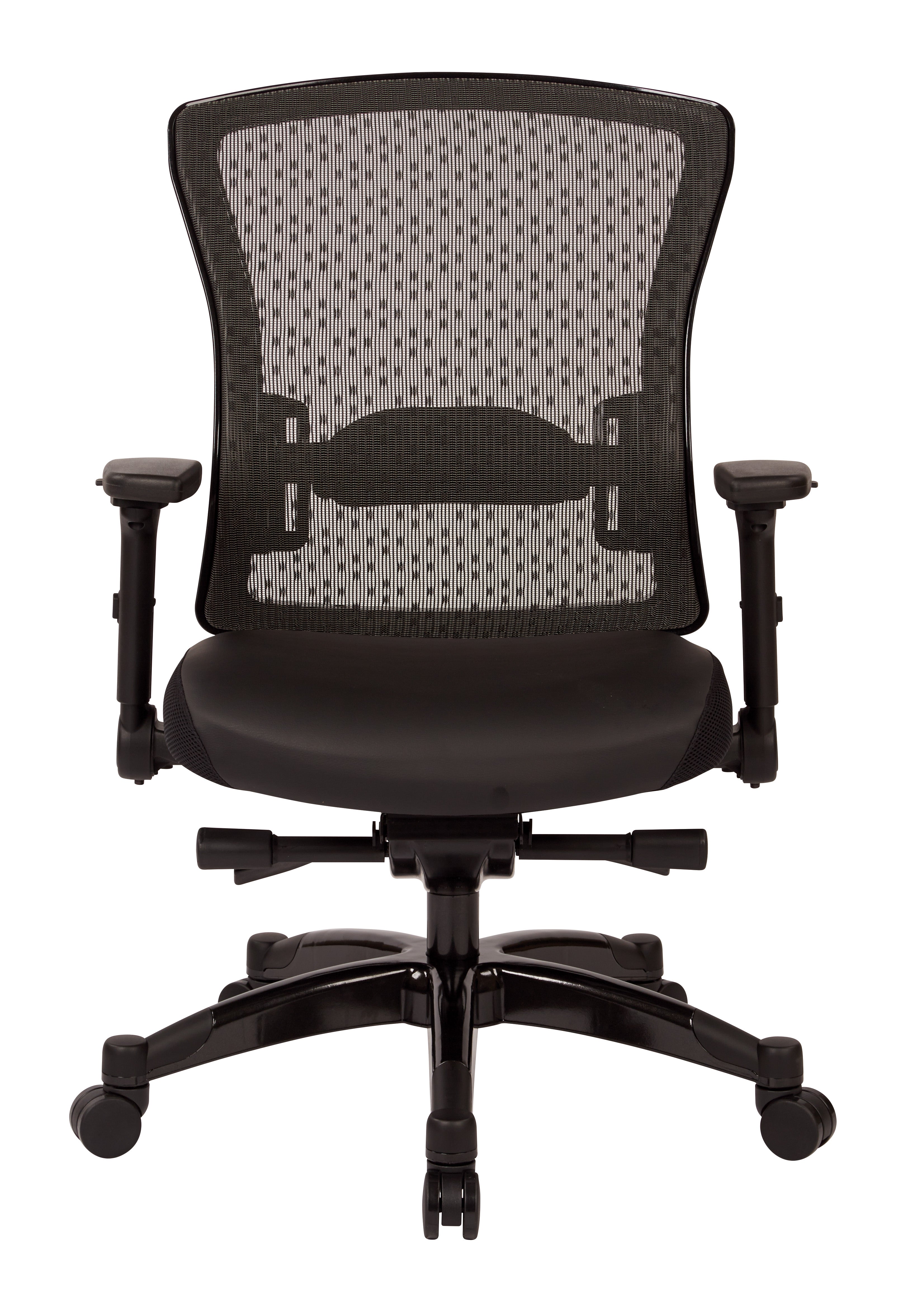 Executive Bonded Leather Seat Chair - Black