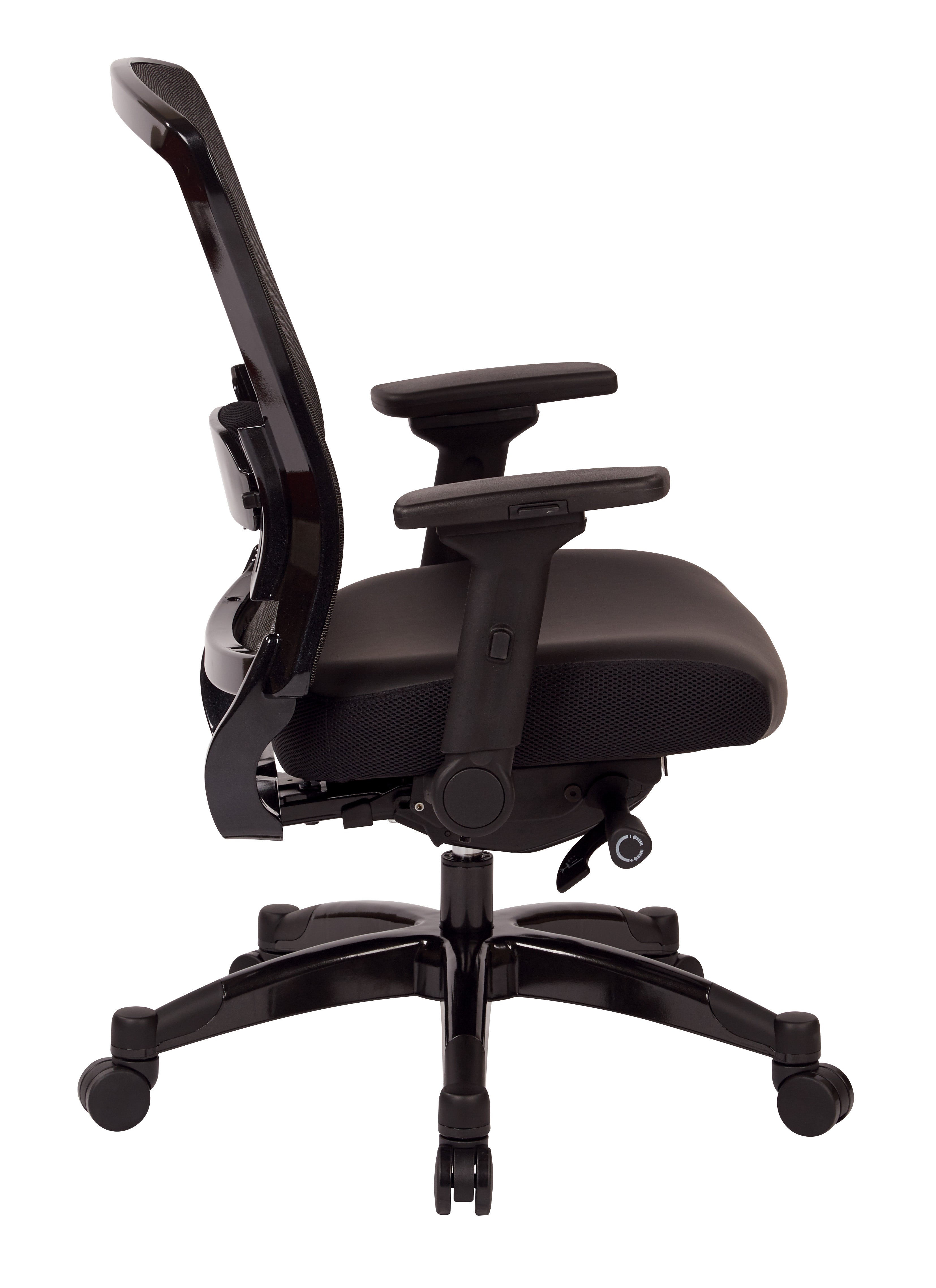 Executive Bonded Leather Seat Chair - Black
