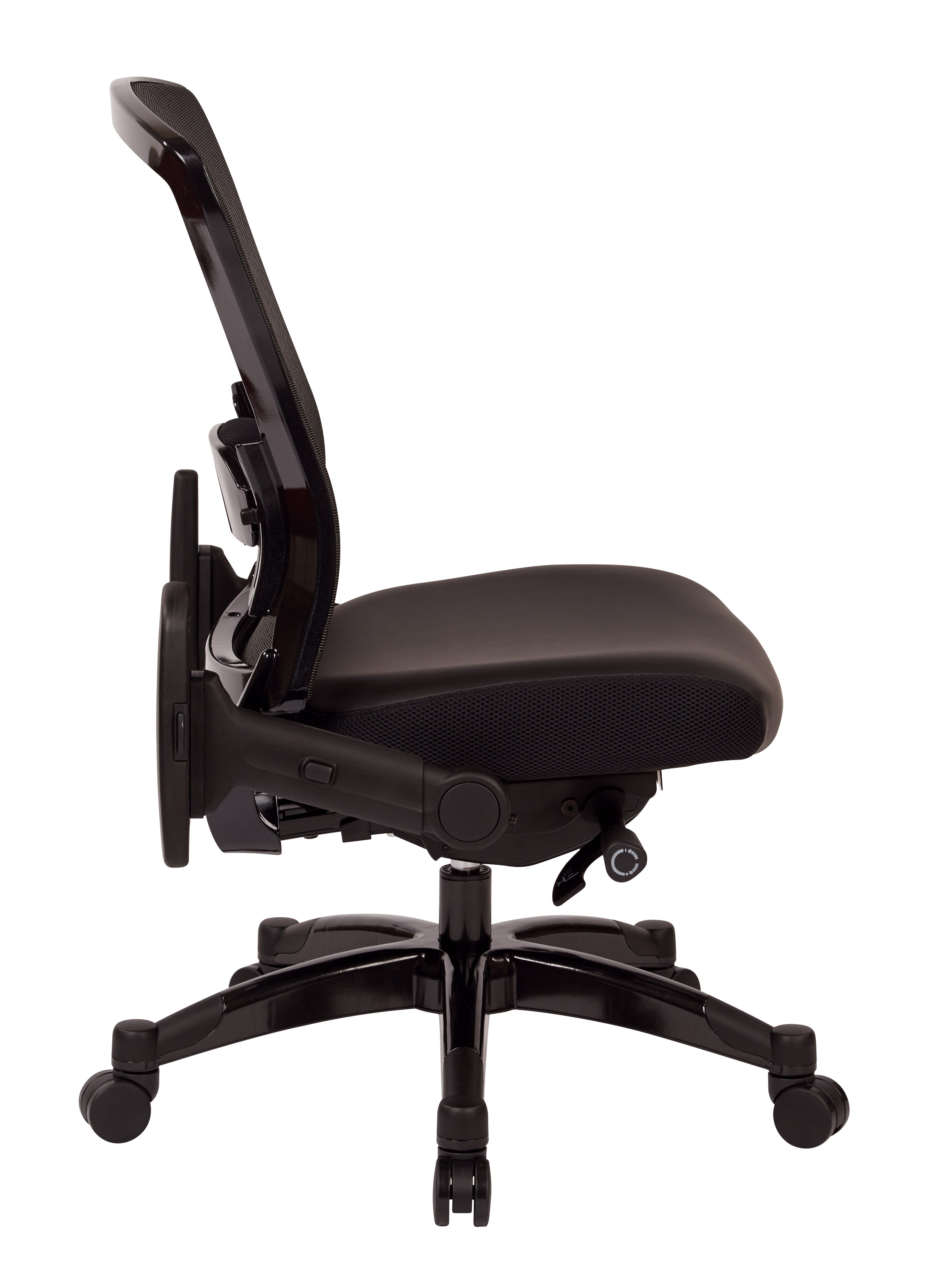 Executive Bonded Leather Seat Chair - Black