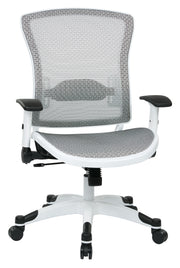 White Frame Managers Chair - White