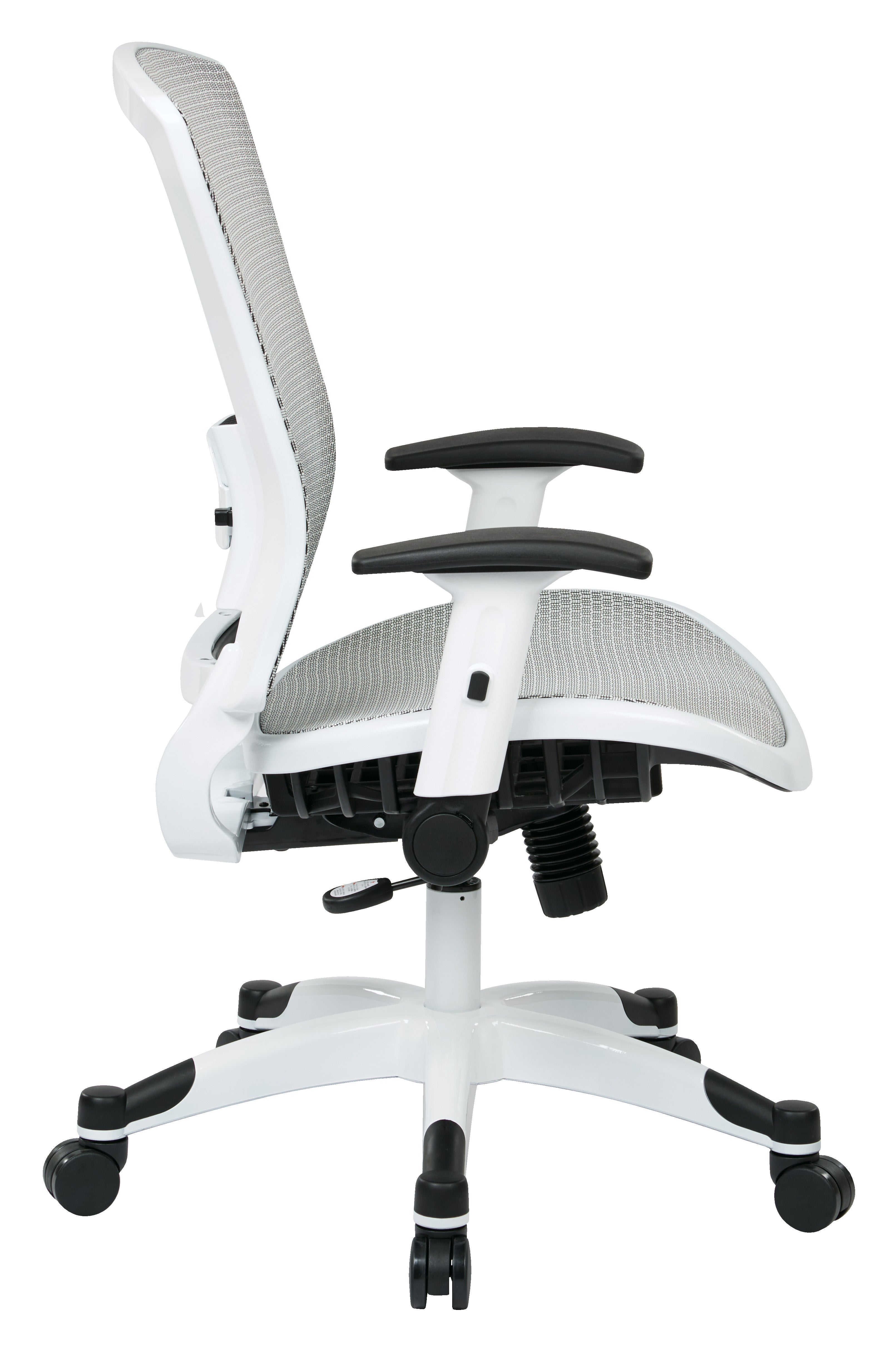 White Frame Managers Chair - White