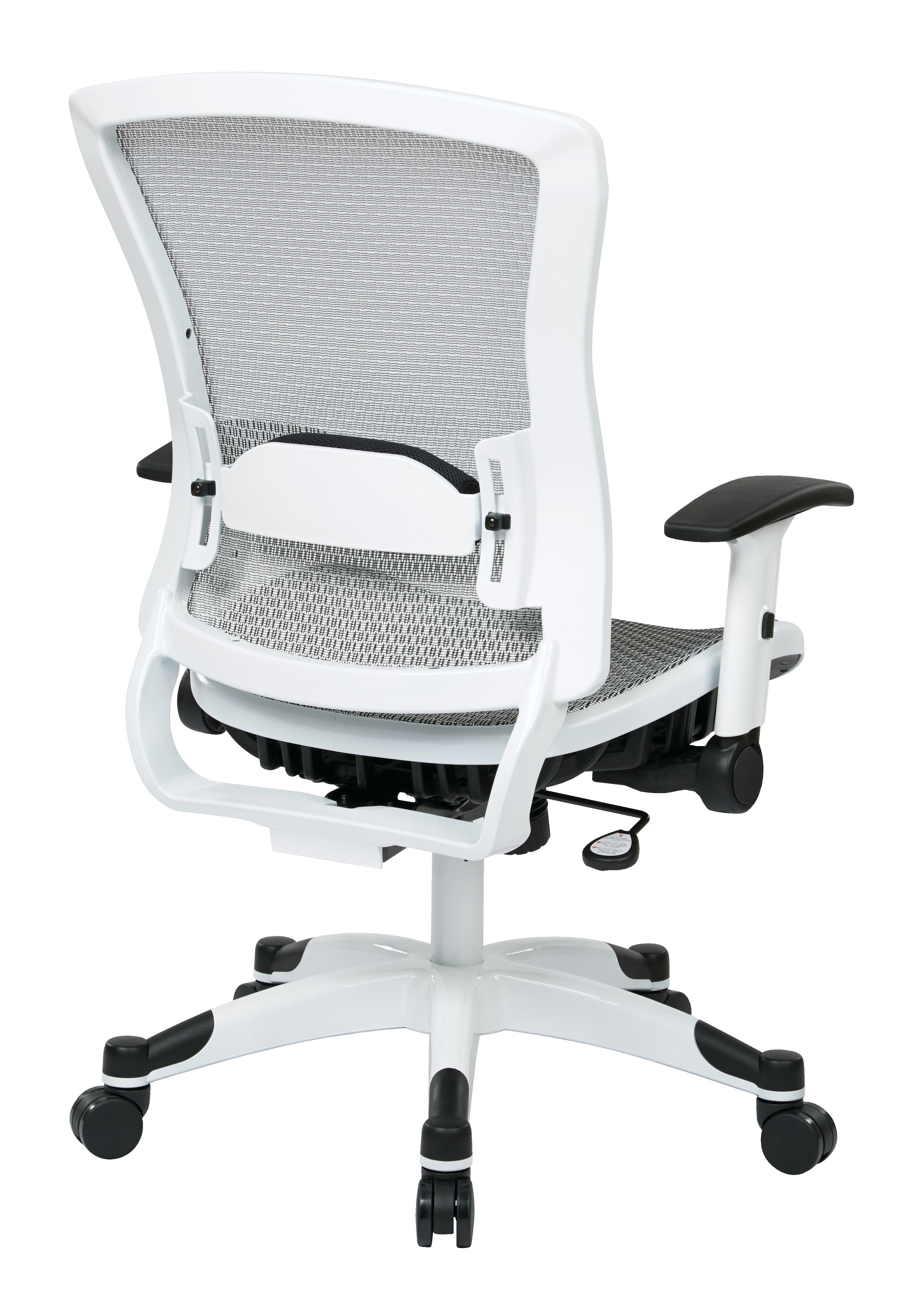 White Frame Managers Chair - White