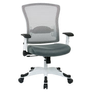White Frame Managers Chair - Grey