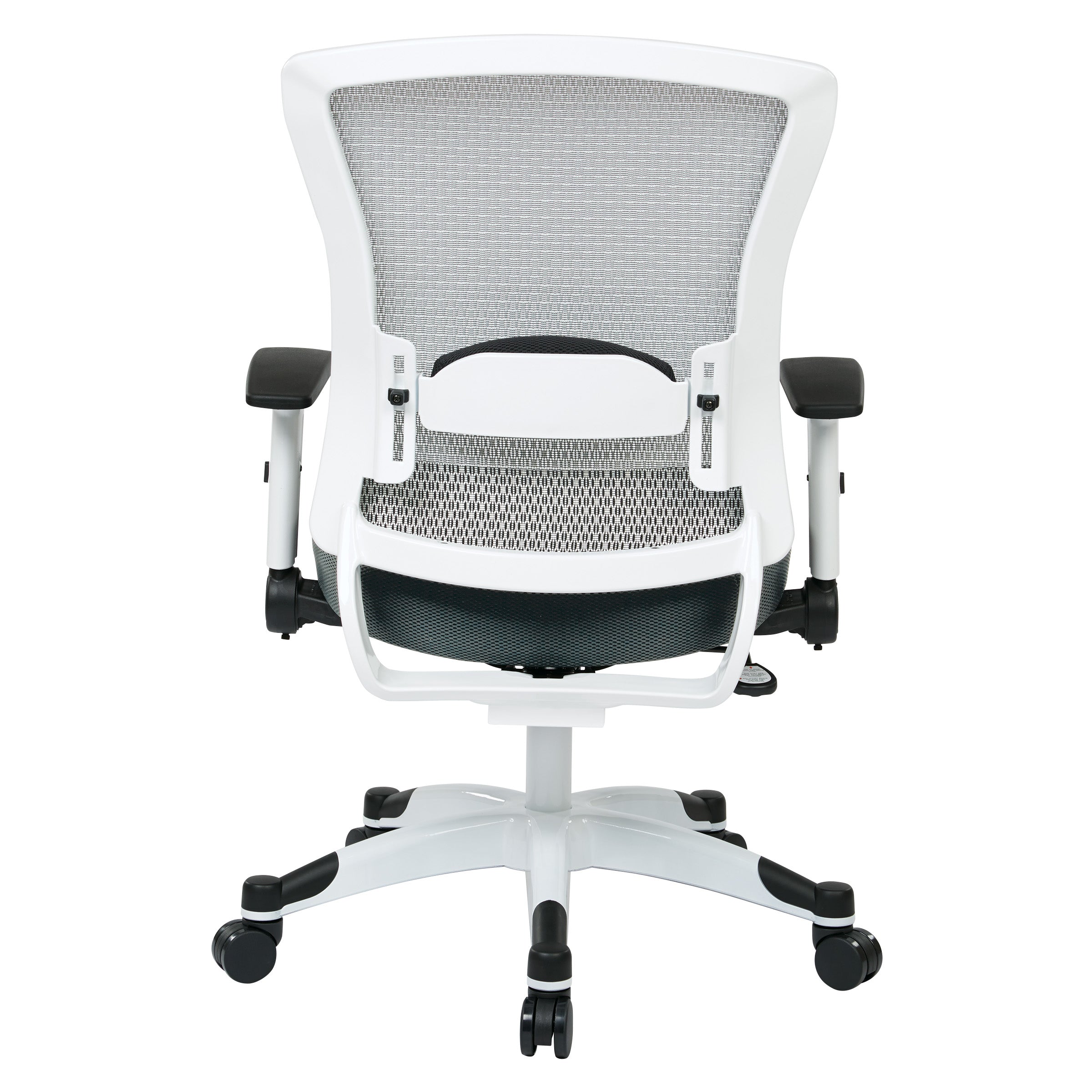 White Frame Managers Chair - Grey