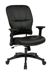 Bonded Leather Seat and Back Managers Chair - Black