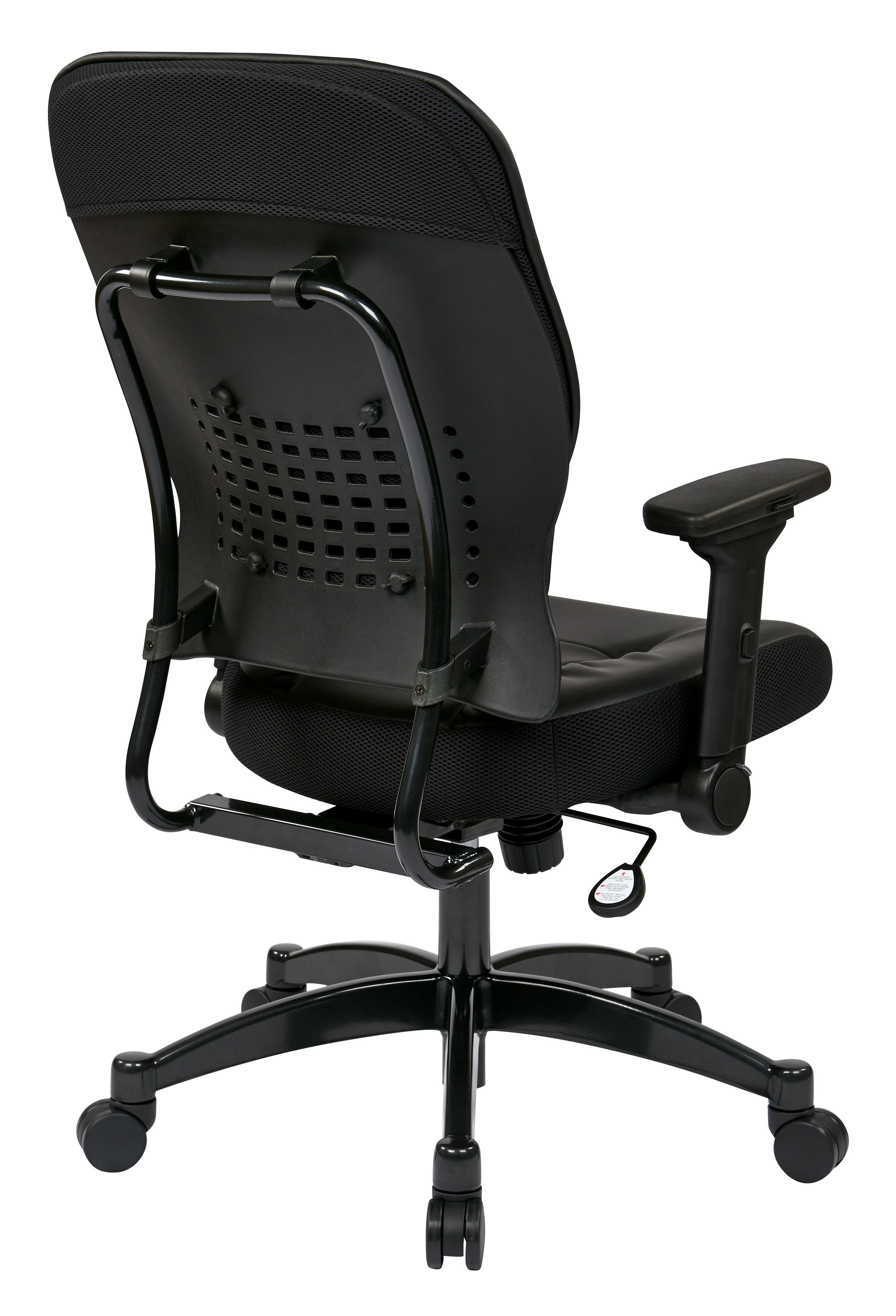 Bonded Leather Seat and Back Managers Chair - Black
