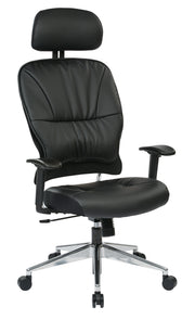 Black Bonded Leather Managers Chair - Black