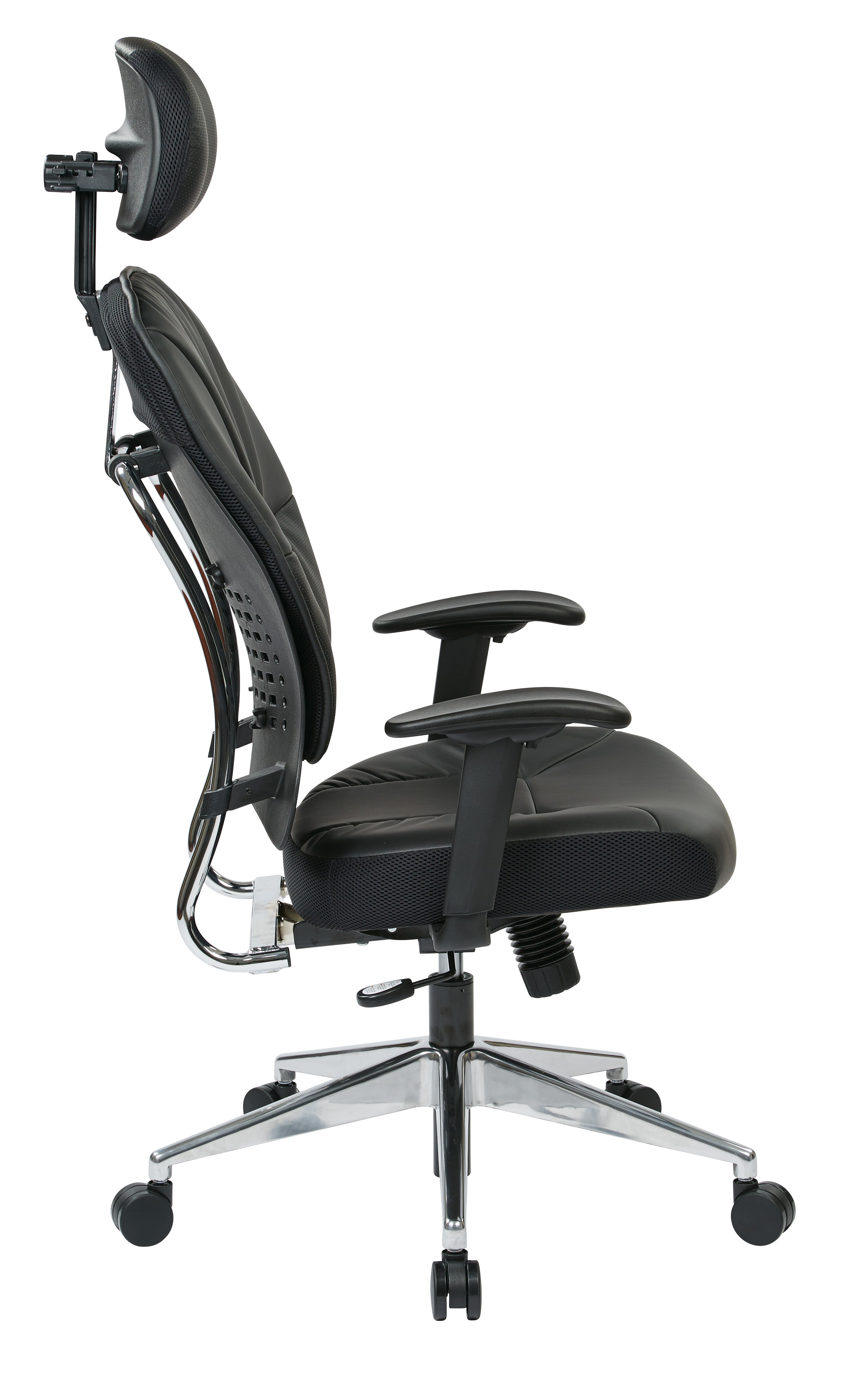 Black Bonded Leather Managers Chair - Black