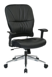 Black Bonded Leather Managers Chair - Black