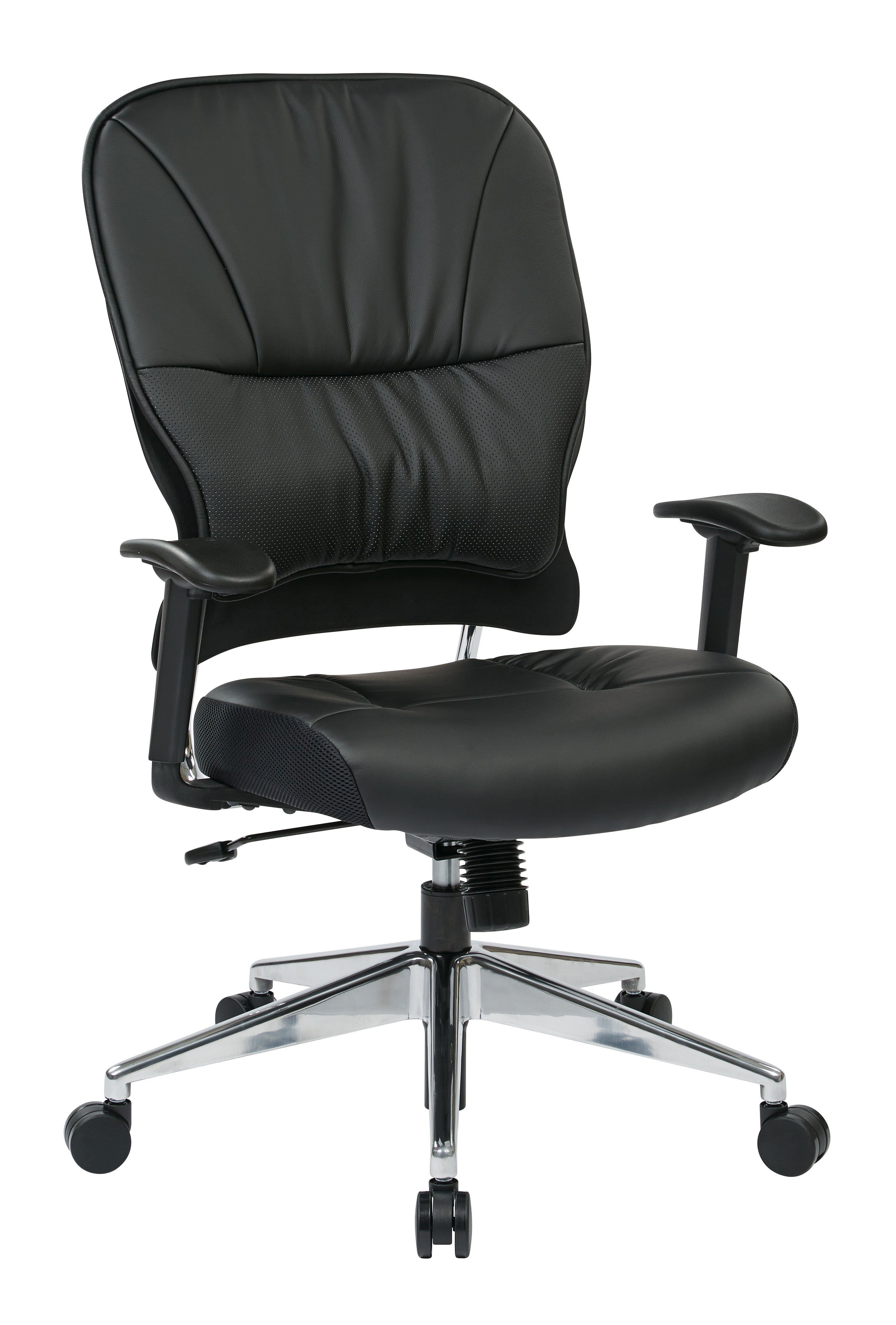 Black Bonded Leather Managers Chair - Black