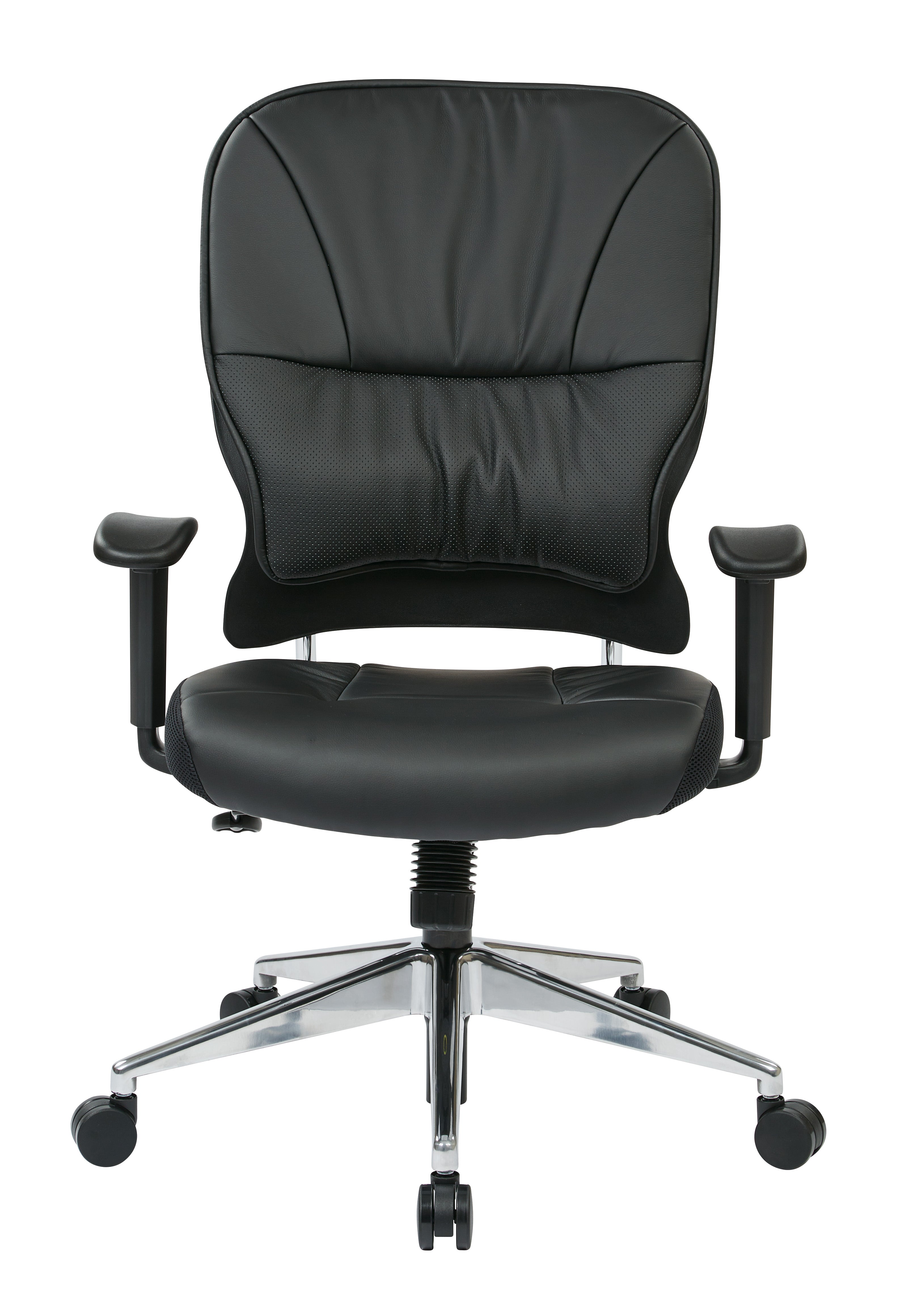 Black Bonded Leather Managers Chair - Black