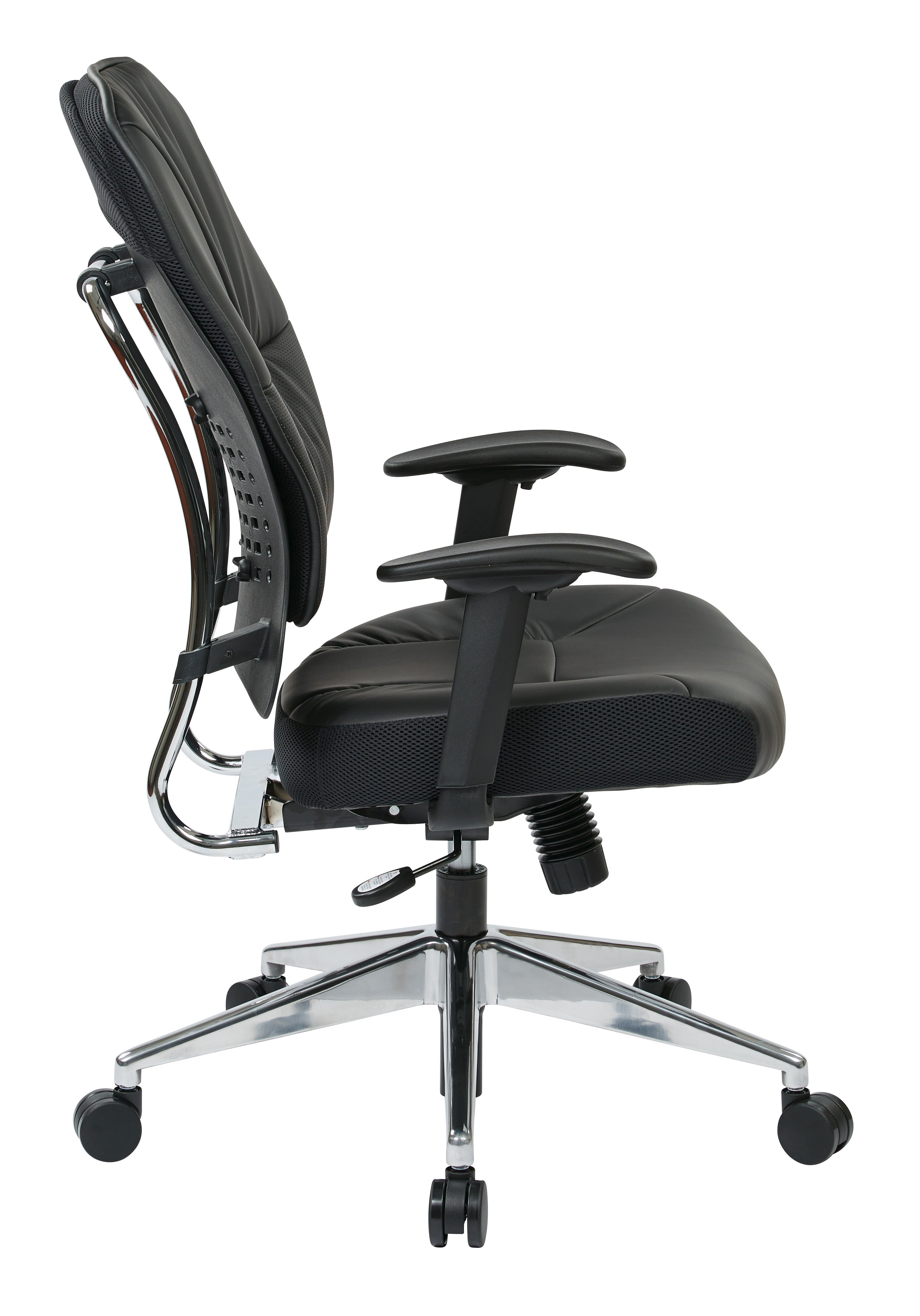 Black Bonded Leather Managers Chair - Black