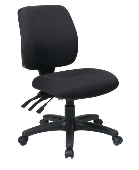 Mid Back Dual Function Ergo Chair - Custom B Fabric