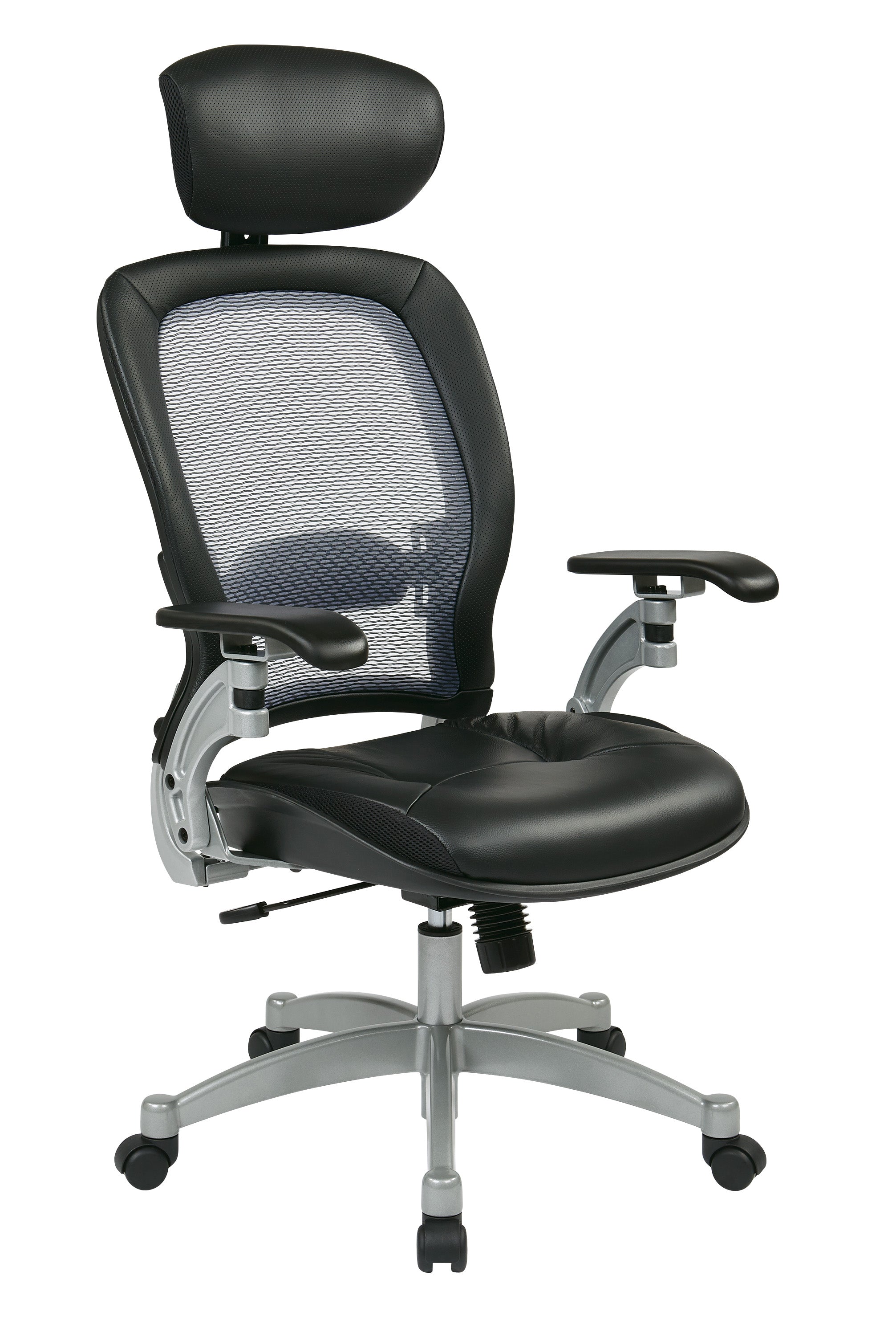 Professional Light AirGrid® Back Chair - Black/Platinum