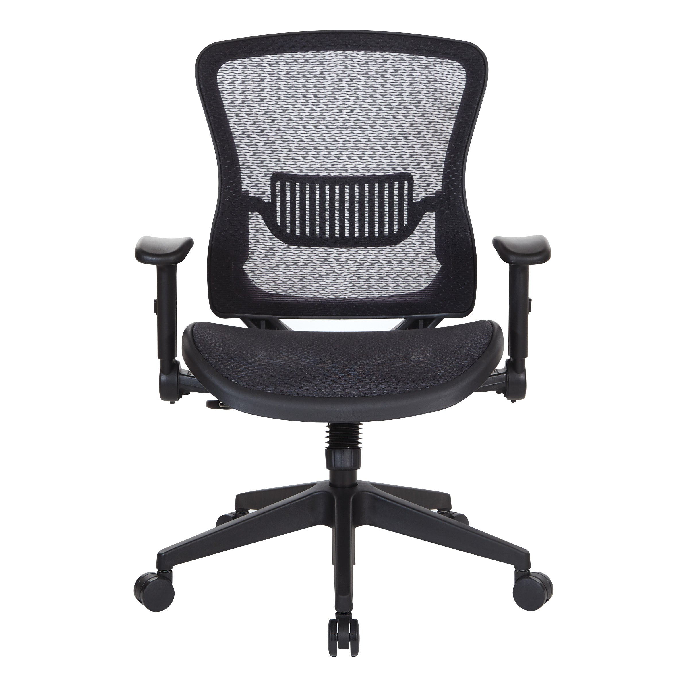 Dark Air Grid Seat/Back Mgr Chair - Black