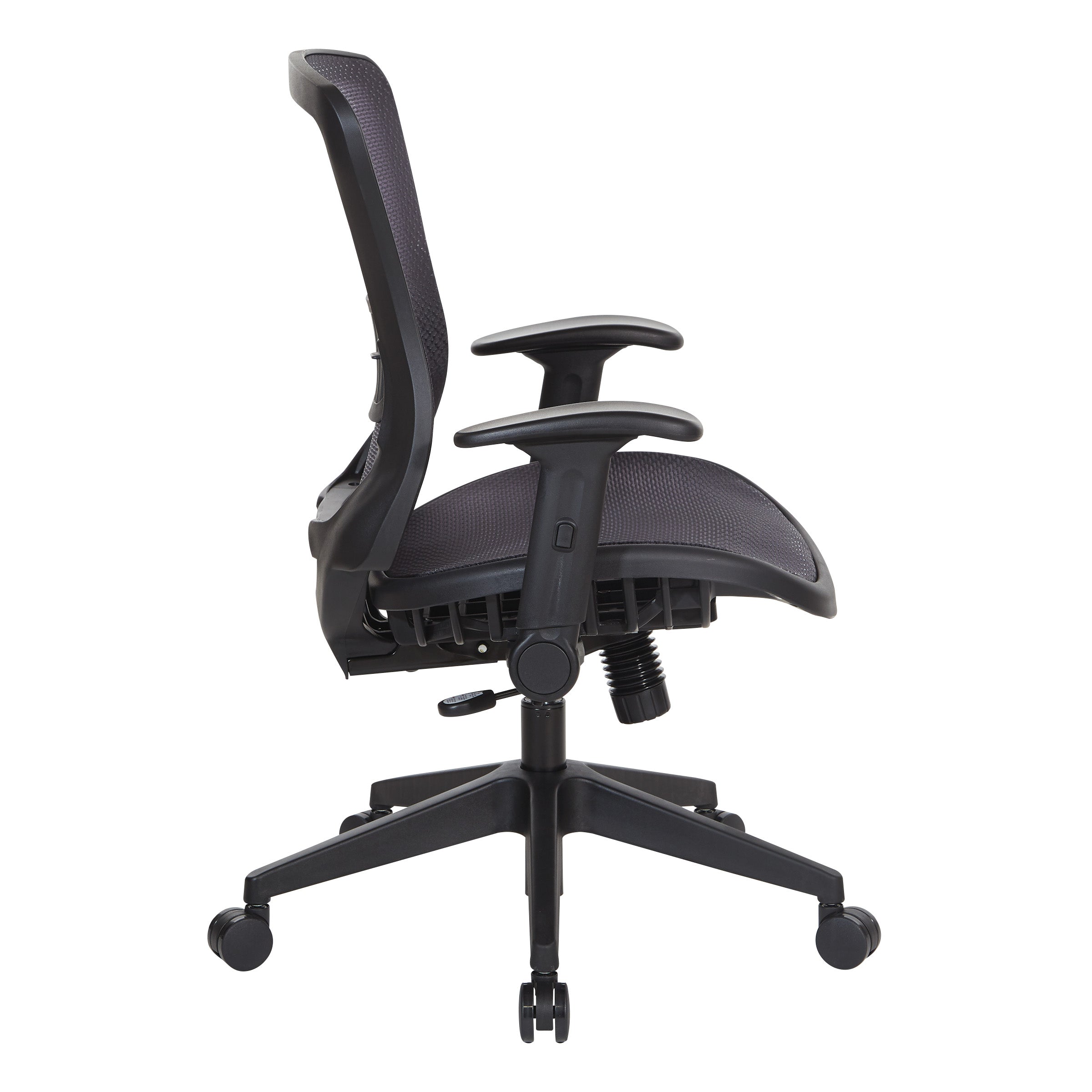 Dark Air Grid Seat/Back Mgr Chair - Black