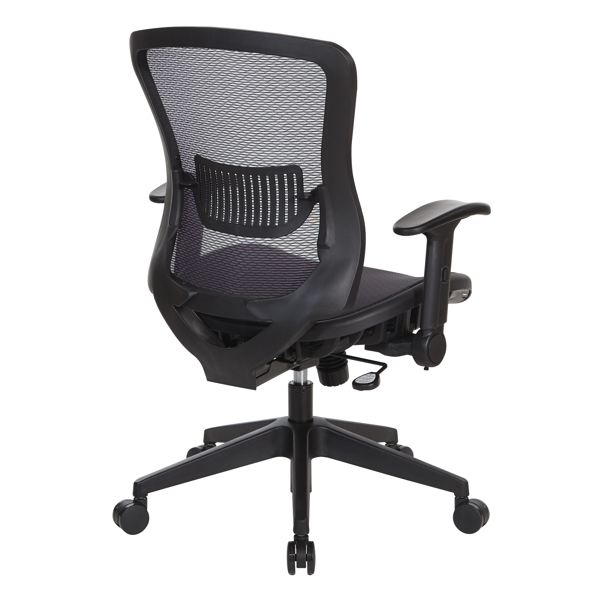 Dark Air Grid Seat/Back Mgr Chair - Black
