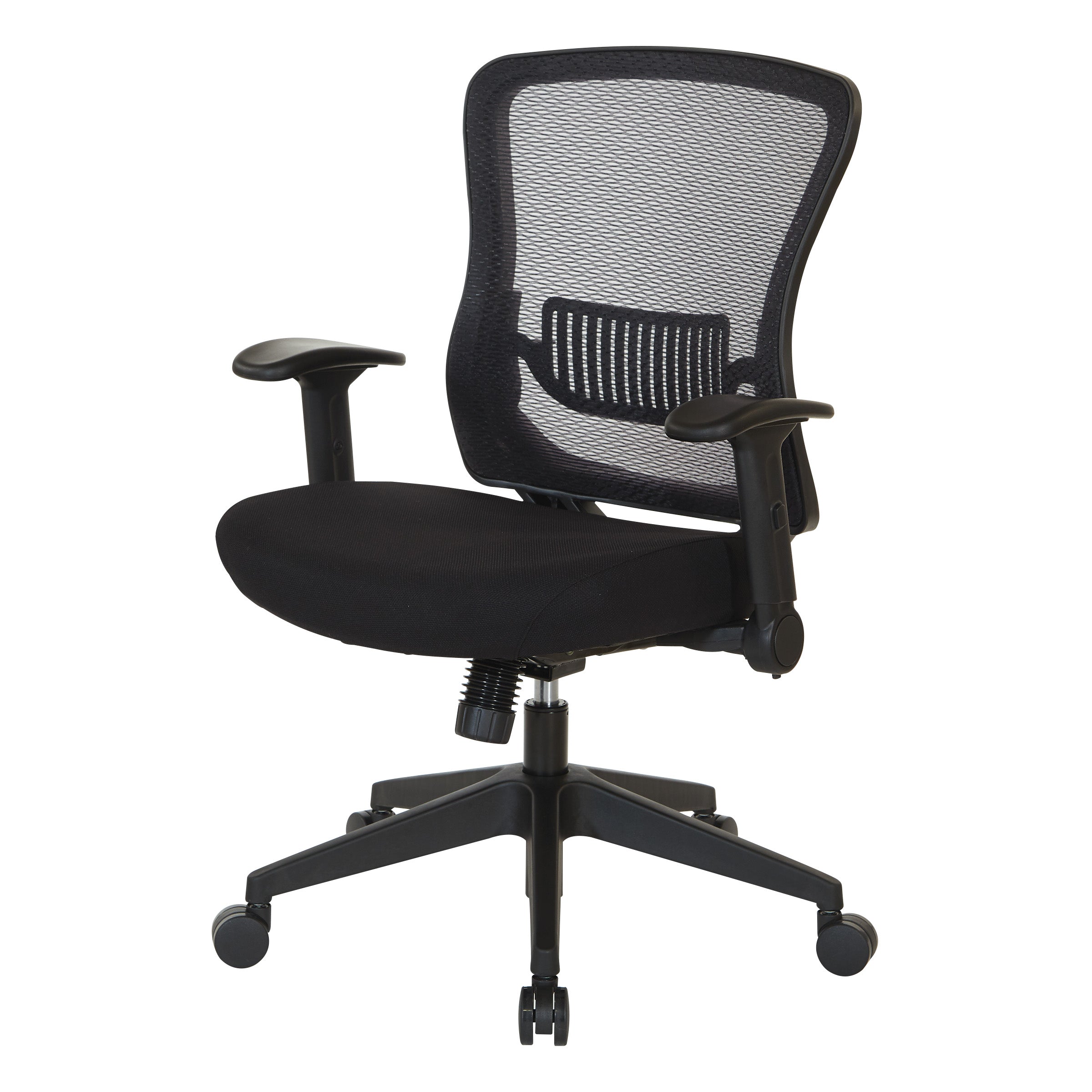 Dark Air Grid Back Managers Chair - Black