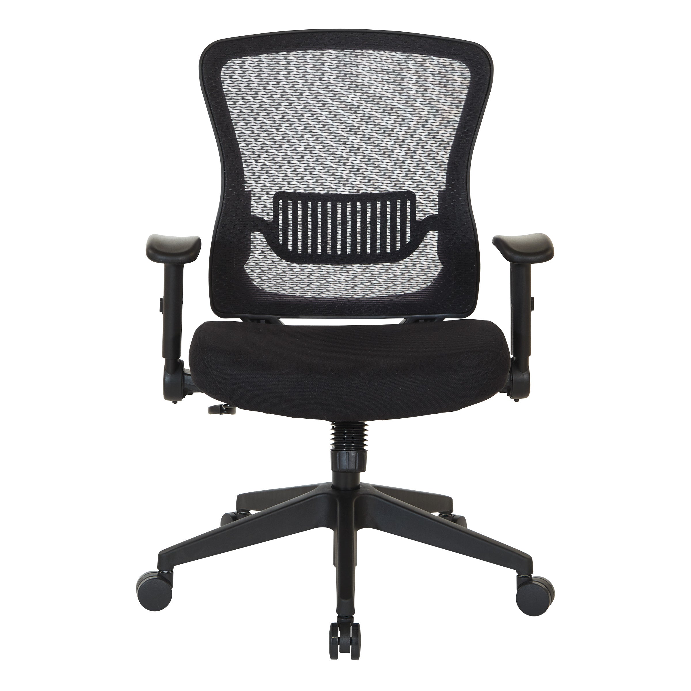 Dark Air Grid Back Managers Chair - Black
