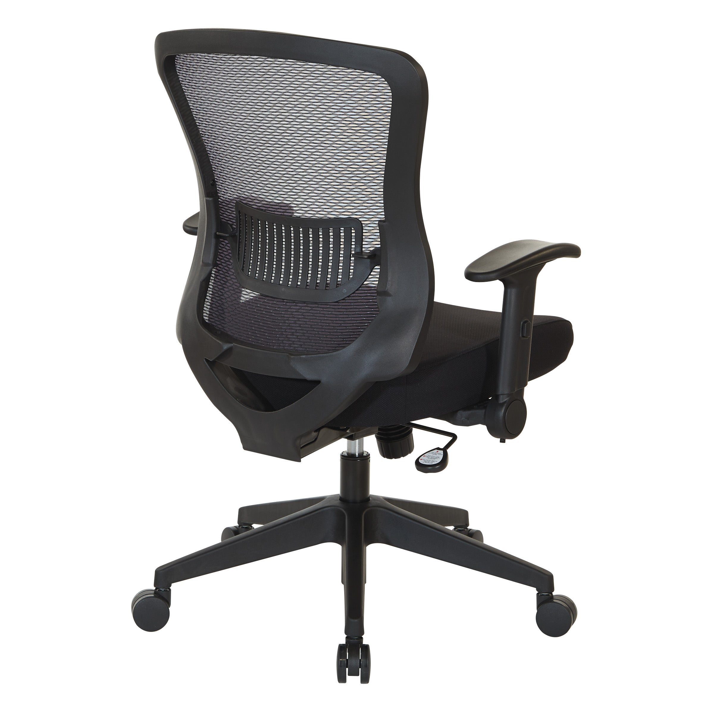 Dark Air Grid Back Managers Chair - Black