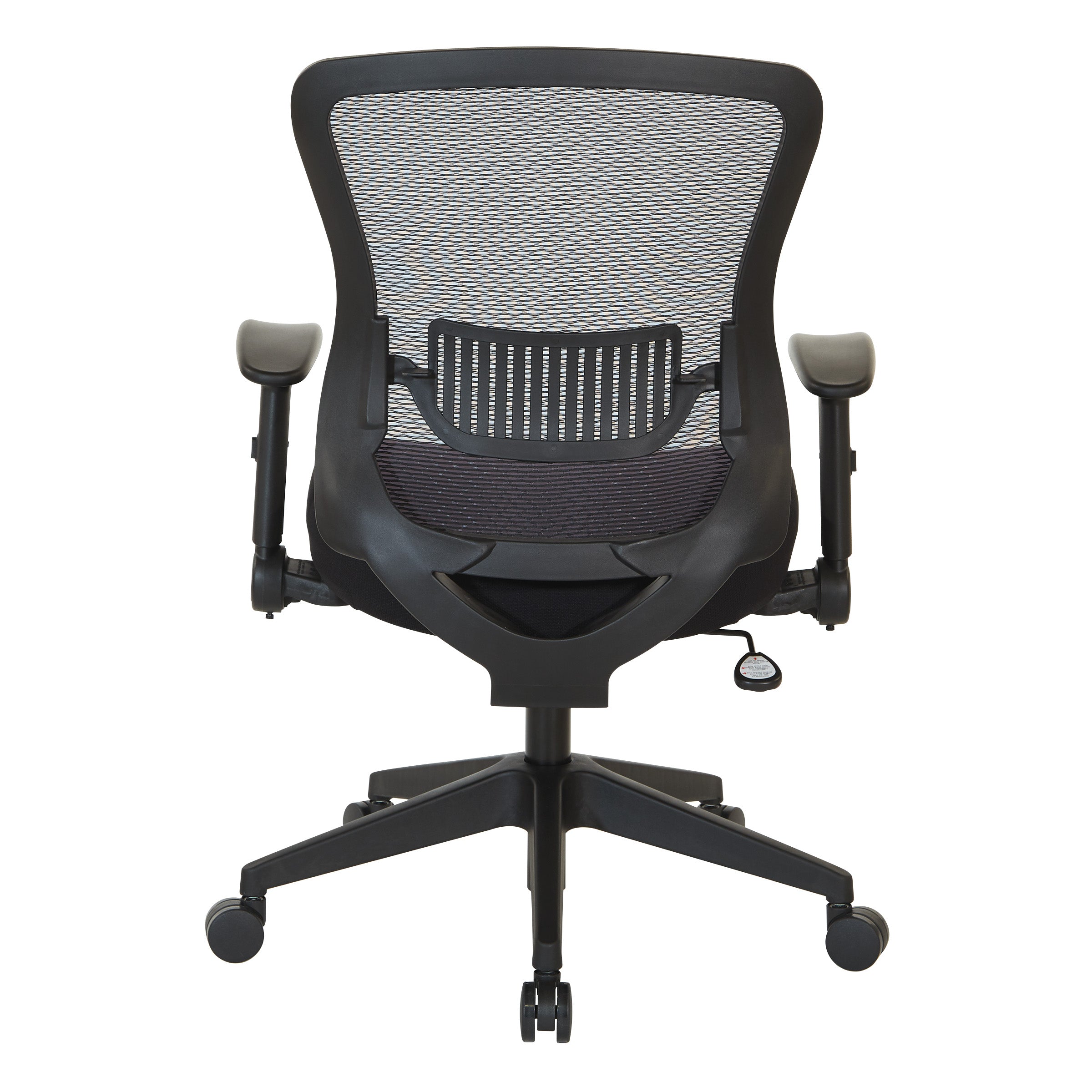 Dark Air Grid Back Managers Chair - Black