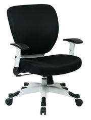 Padded Seat Managers Chair - Black