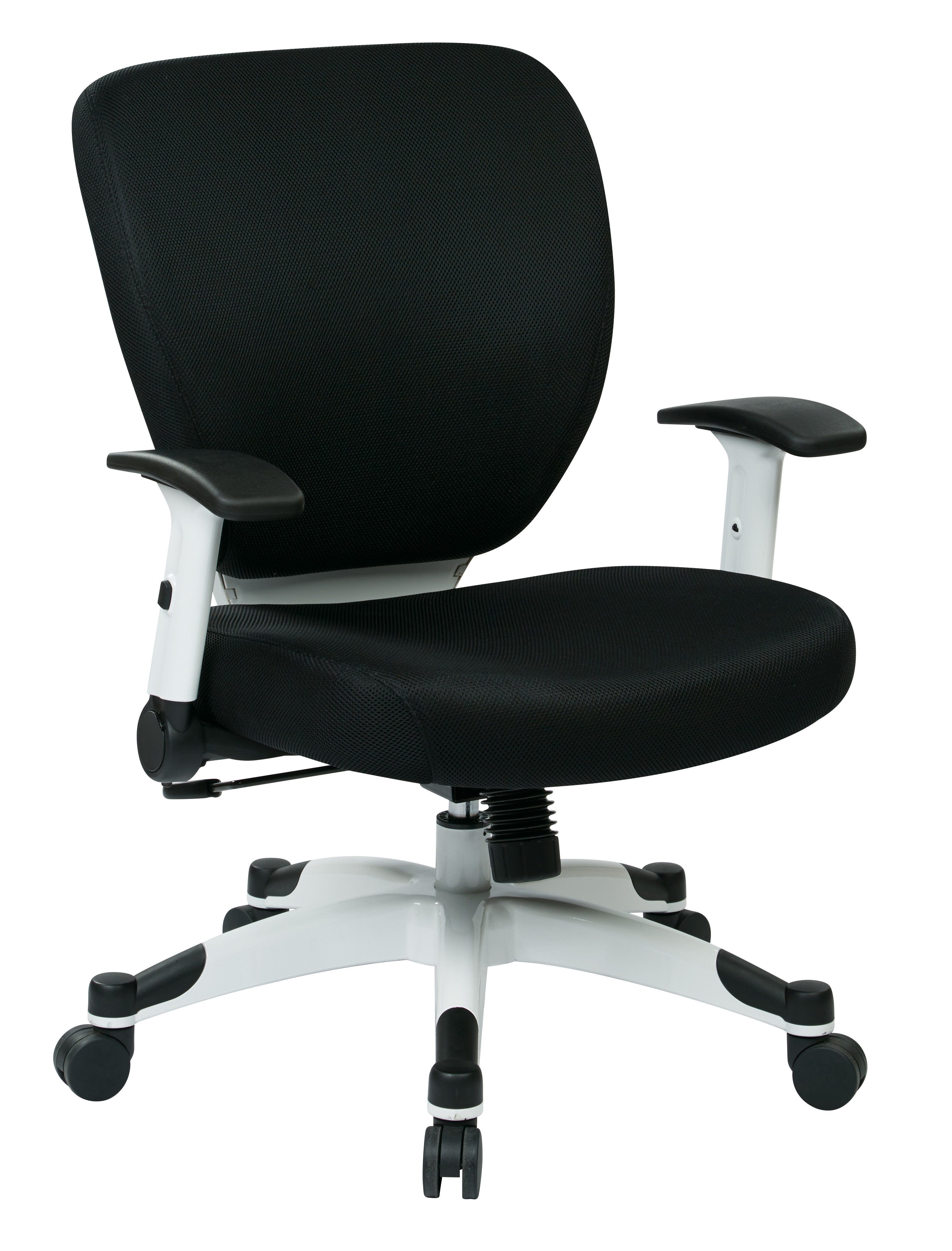 Padded Seat Managers Chair - Black