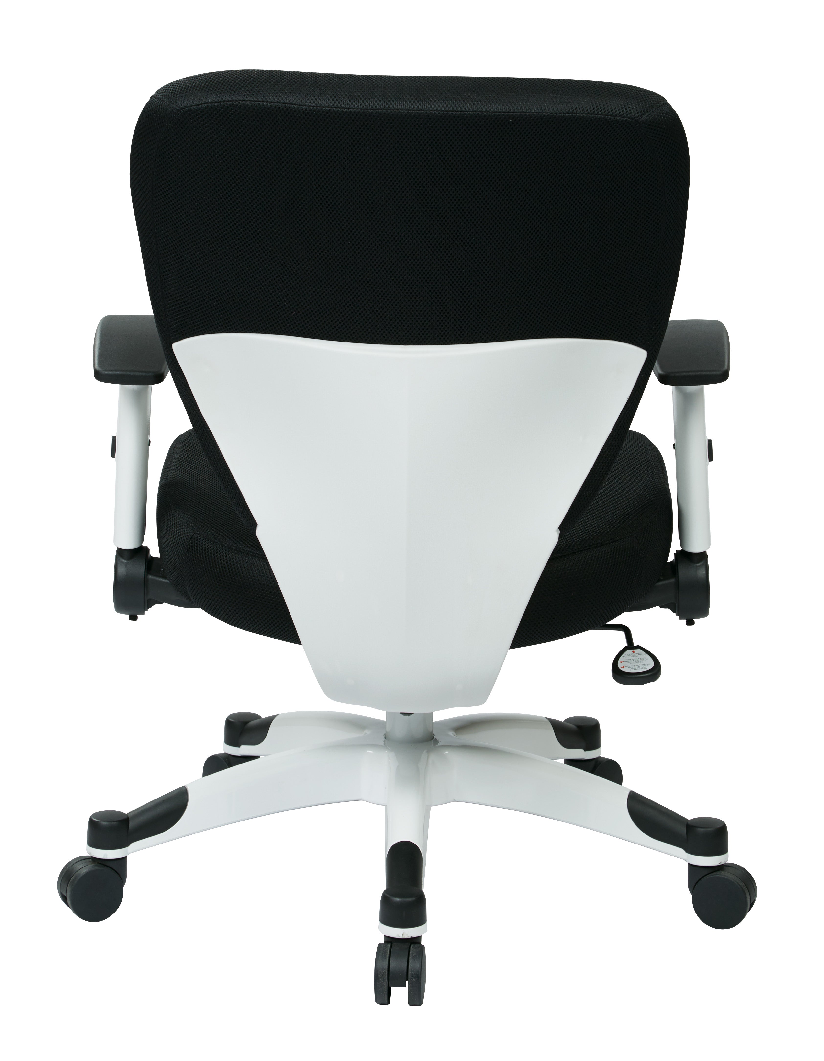Padded Seat Managers Chair - Black