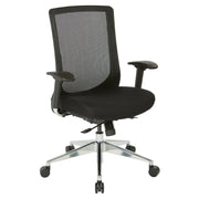 High Back Black Vertical Mesh Chair - Black