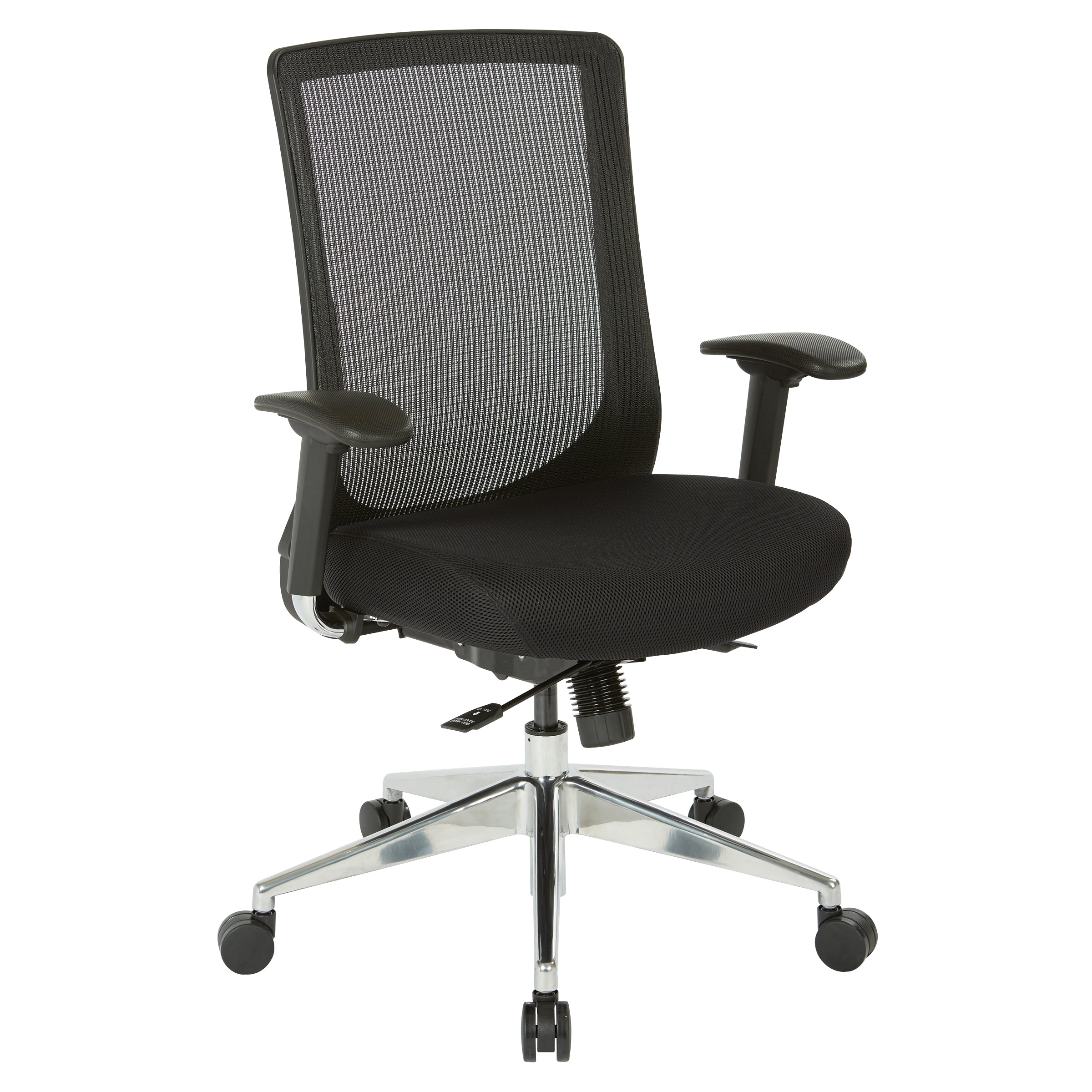 High Back Black Vertical Mesh Chair - Black