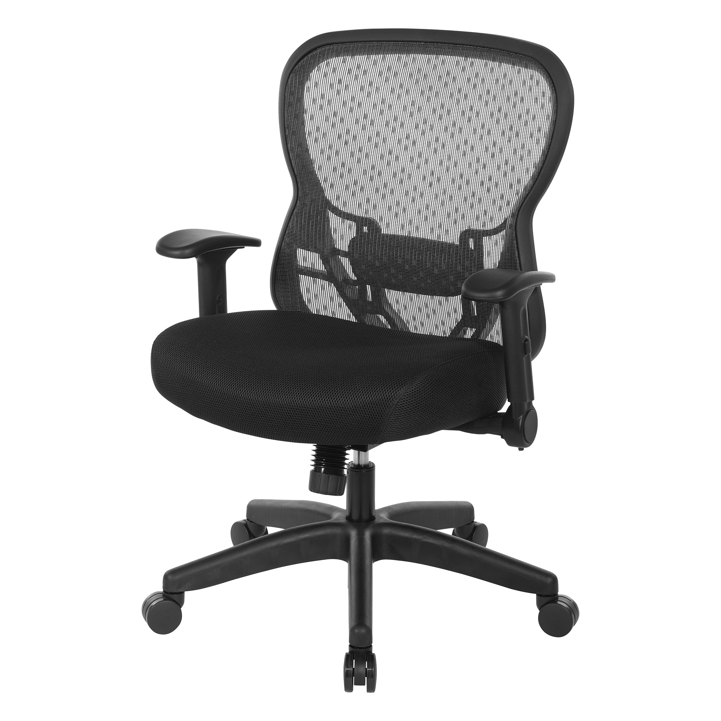 Deluxe R2 SpaceGrid Back Chair - Black