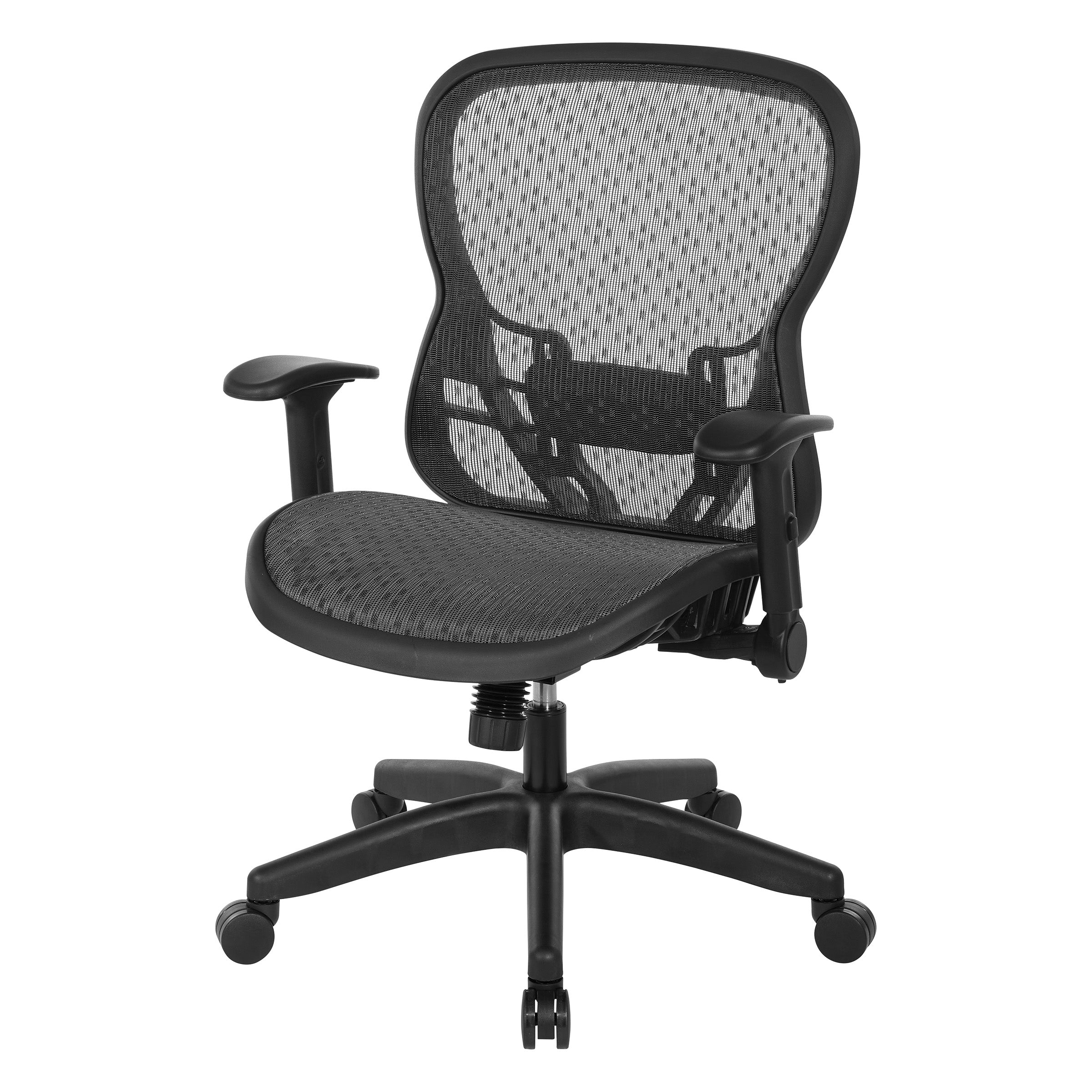 Deluxe R2 SpaceGrid Back Chair - Black