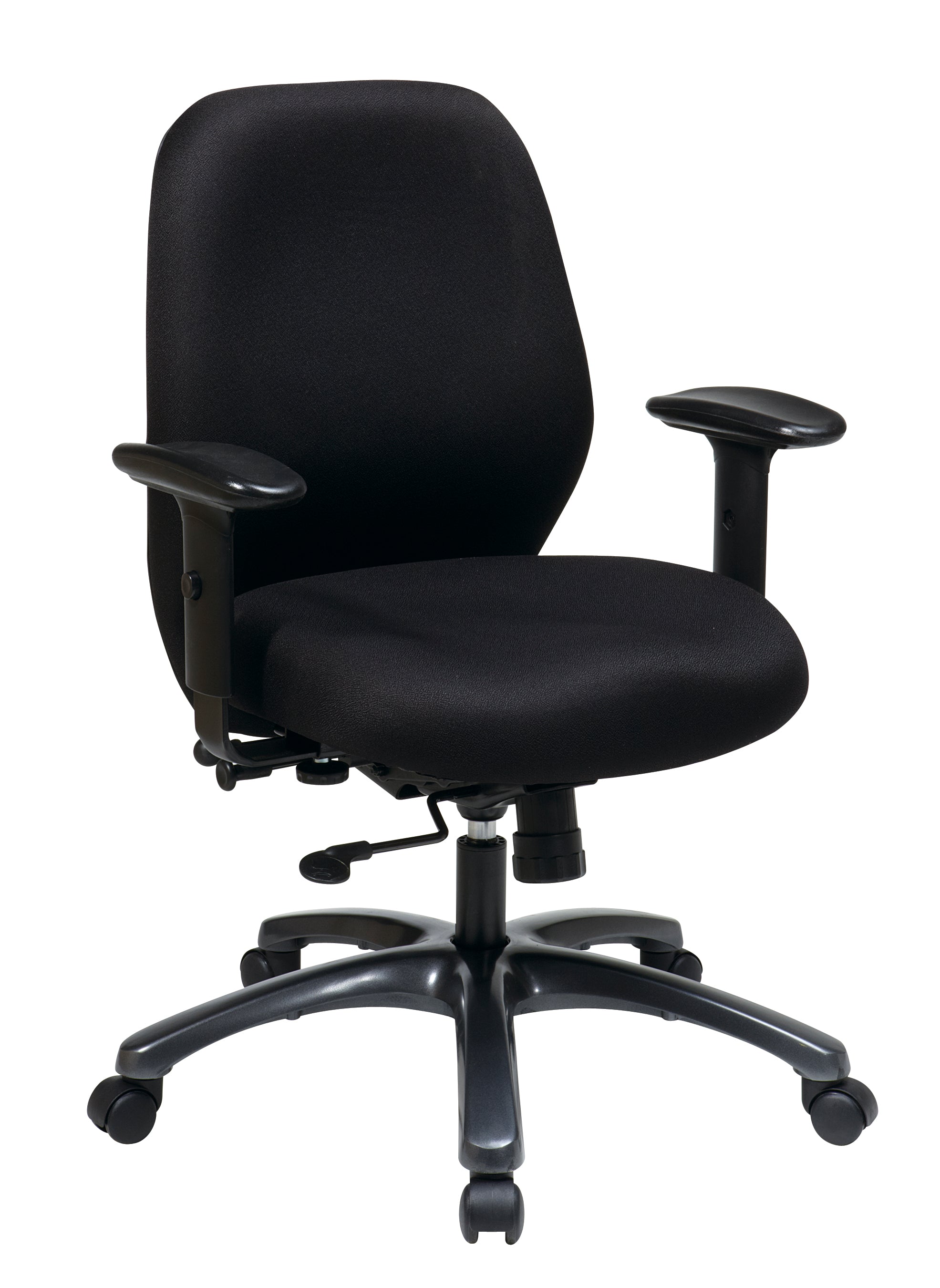 24 Hour Ergonomic Chair with 2-to-1 Synchro Tilt - Titanium