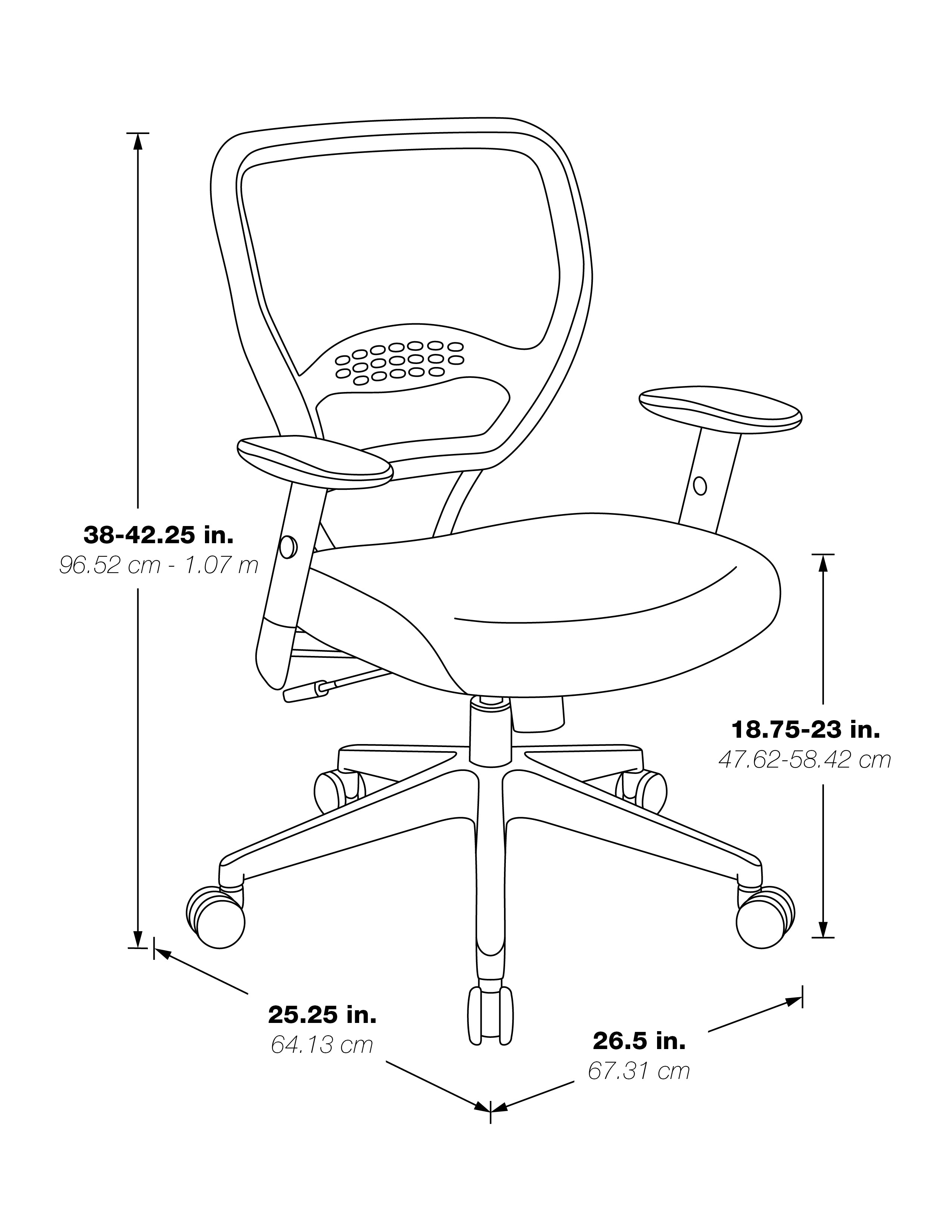 Professional Black AirGrid® Back Managers Chair - Grey