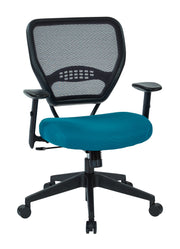 Professional Black AirGrid® Back Managers Chair - Blue