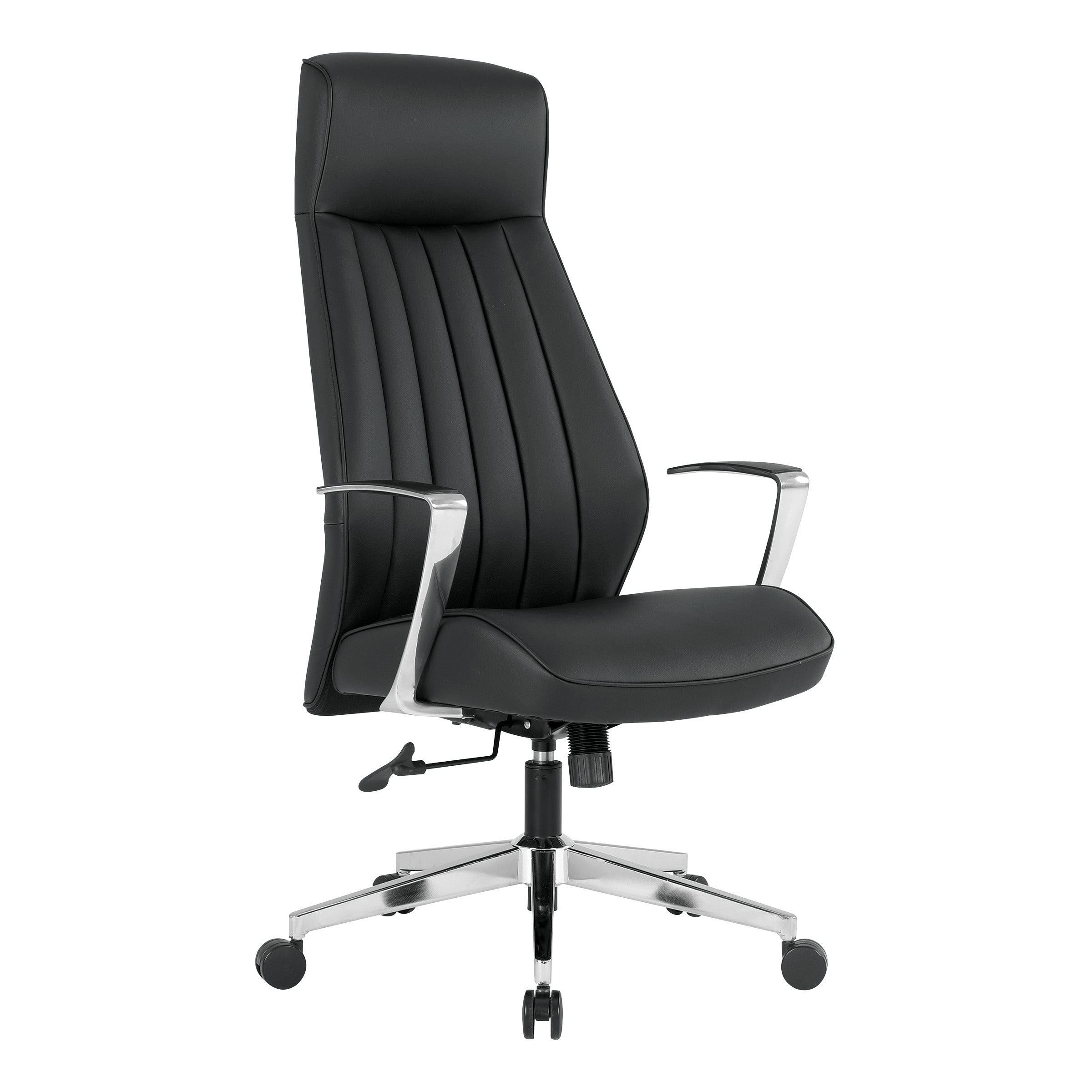 High Bk Silver Ion Technology Fabric Chair - Dillon Black