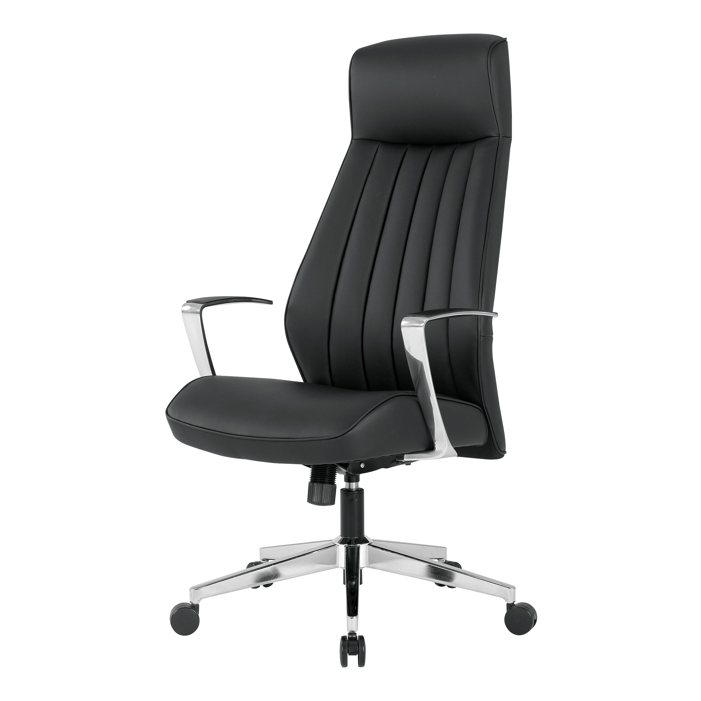 High Bk Silver Ion Technology Fabric Chair - Dillon Black