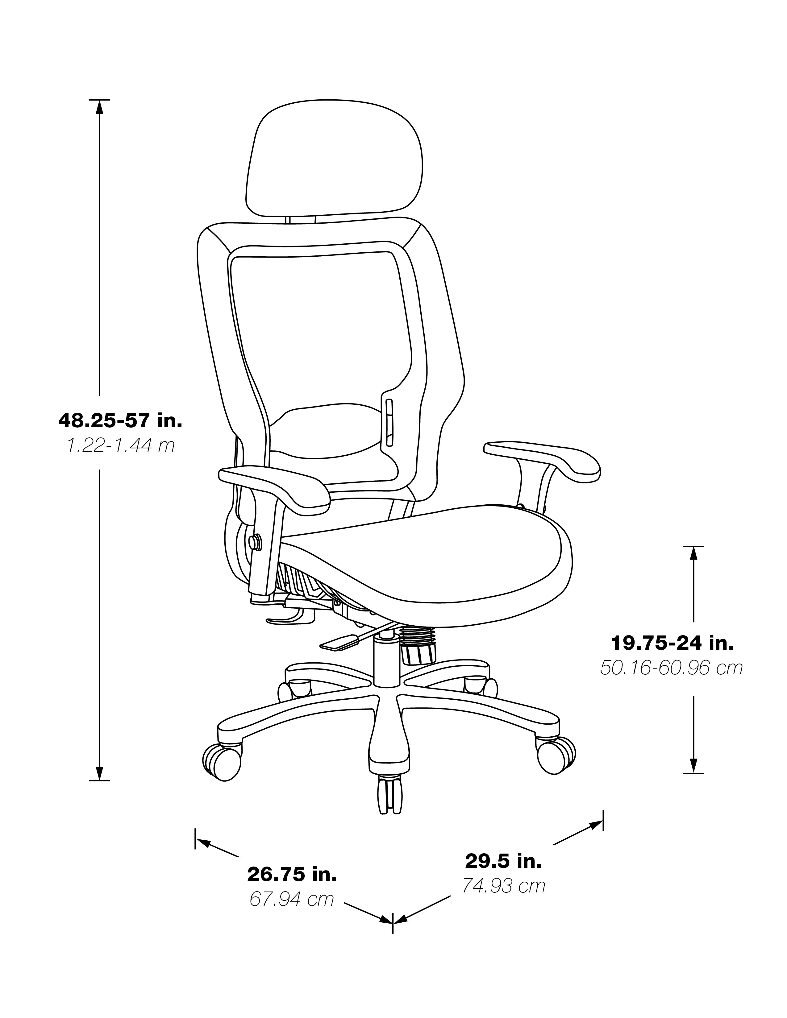 Air Grid Seat/Back Big & Tall Chair - Black