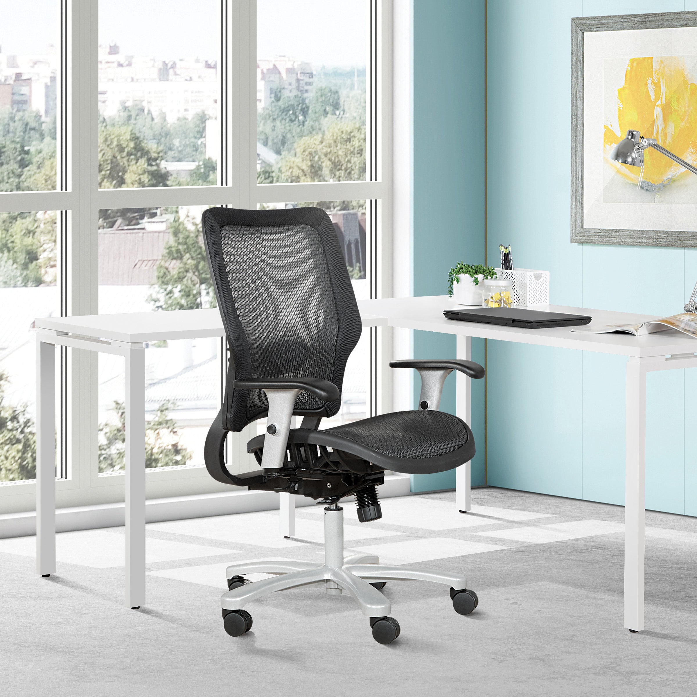Air Grid Seat/Back Big & Tall Chair - Black