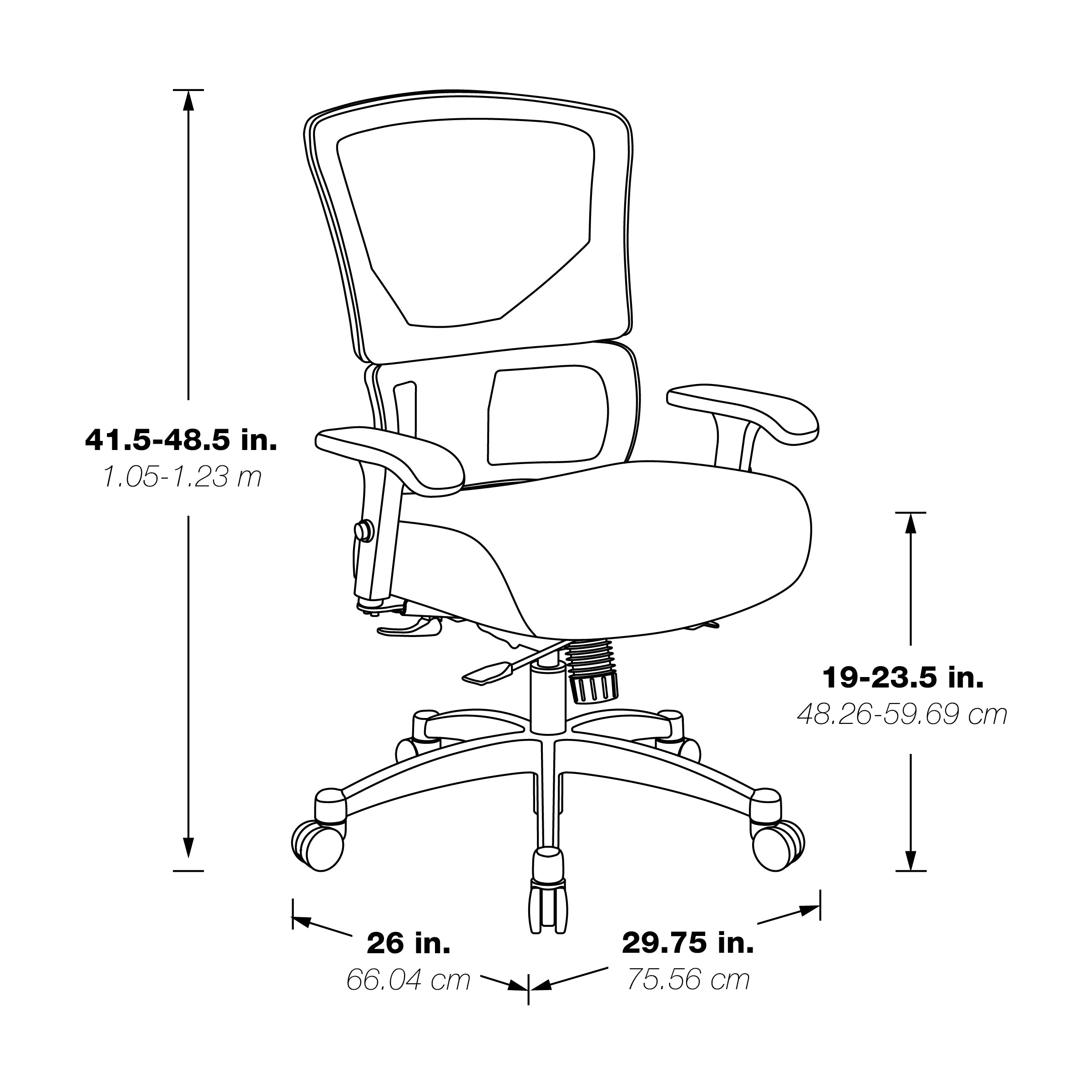 Big & Tall Vertical Matrix Back - Luggage