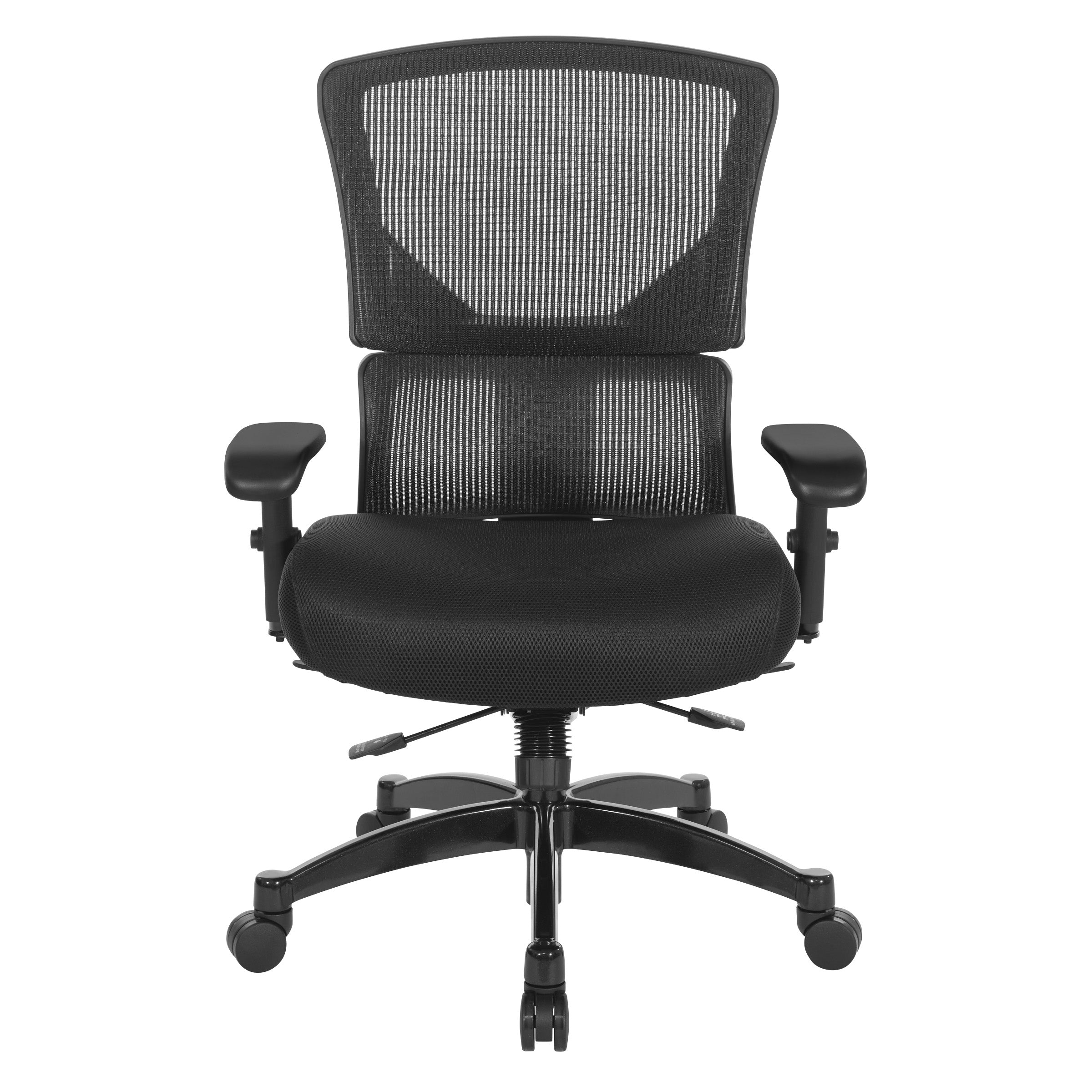 Big & Tall Vertical Matrix Back - Black