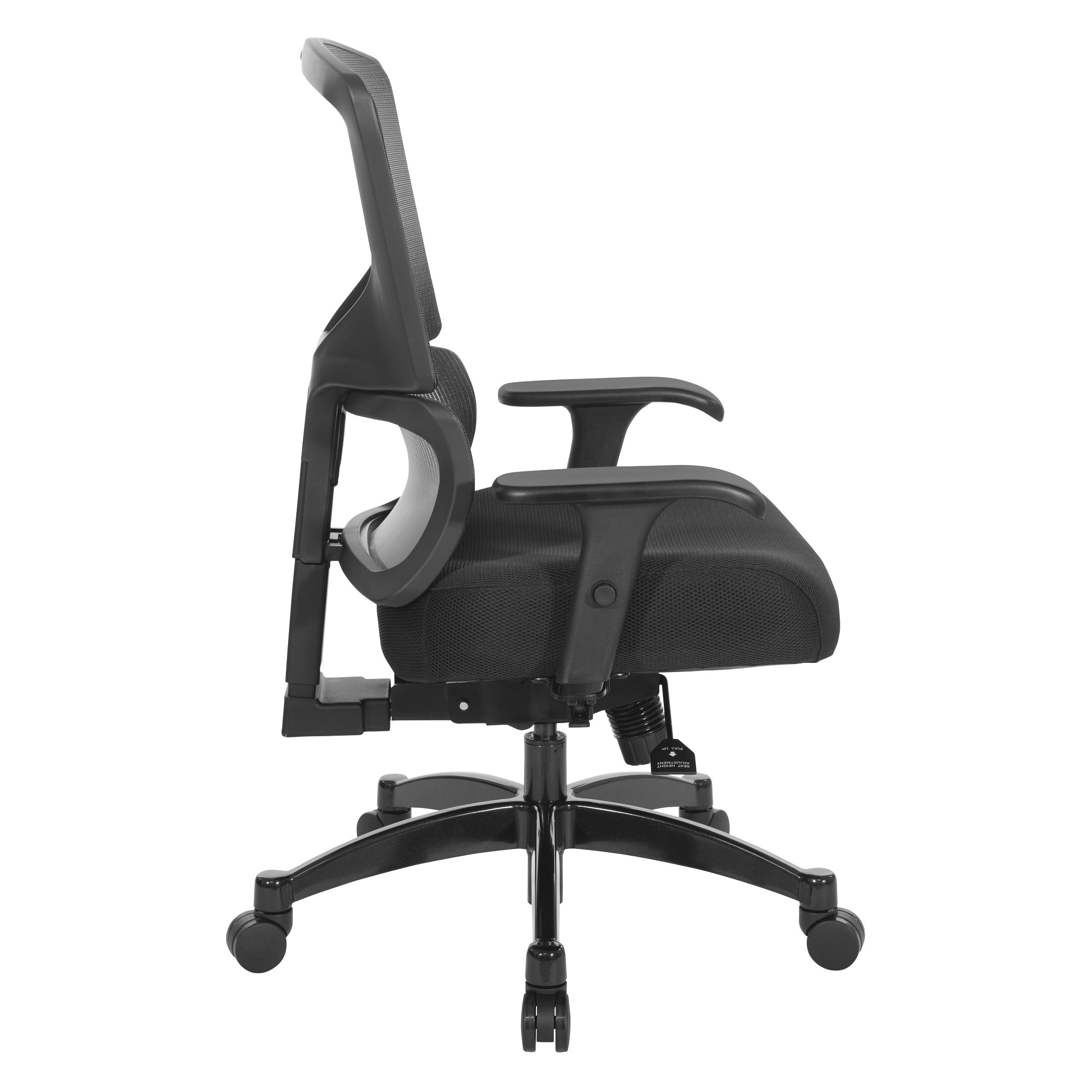 Big & Tall Vertical Matrix Back - Black