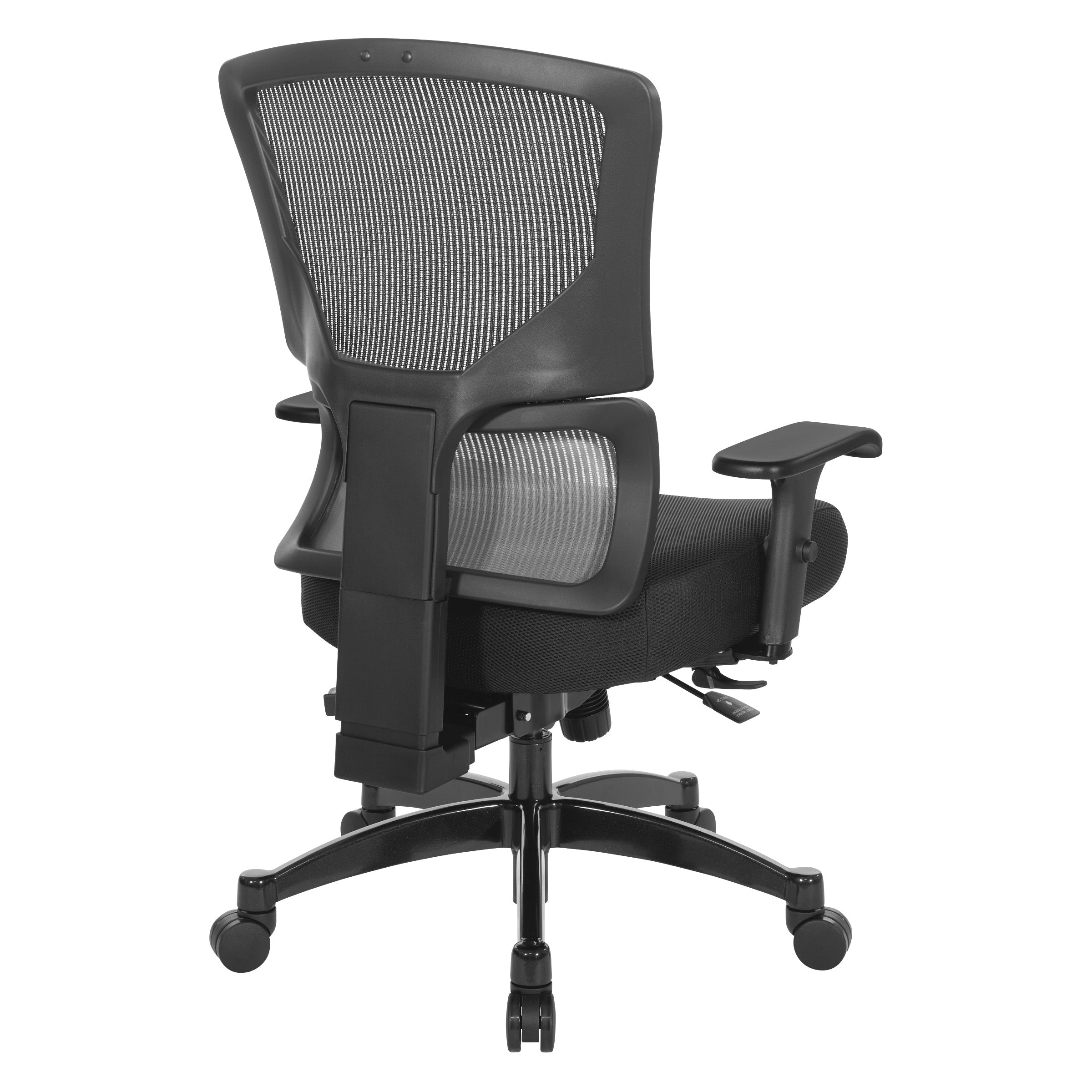 Big & Tall Vertical Matrix Back - Black