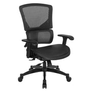 Big & Tall Vertical Matrix Seat and Back Manager's Chair - Black